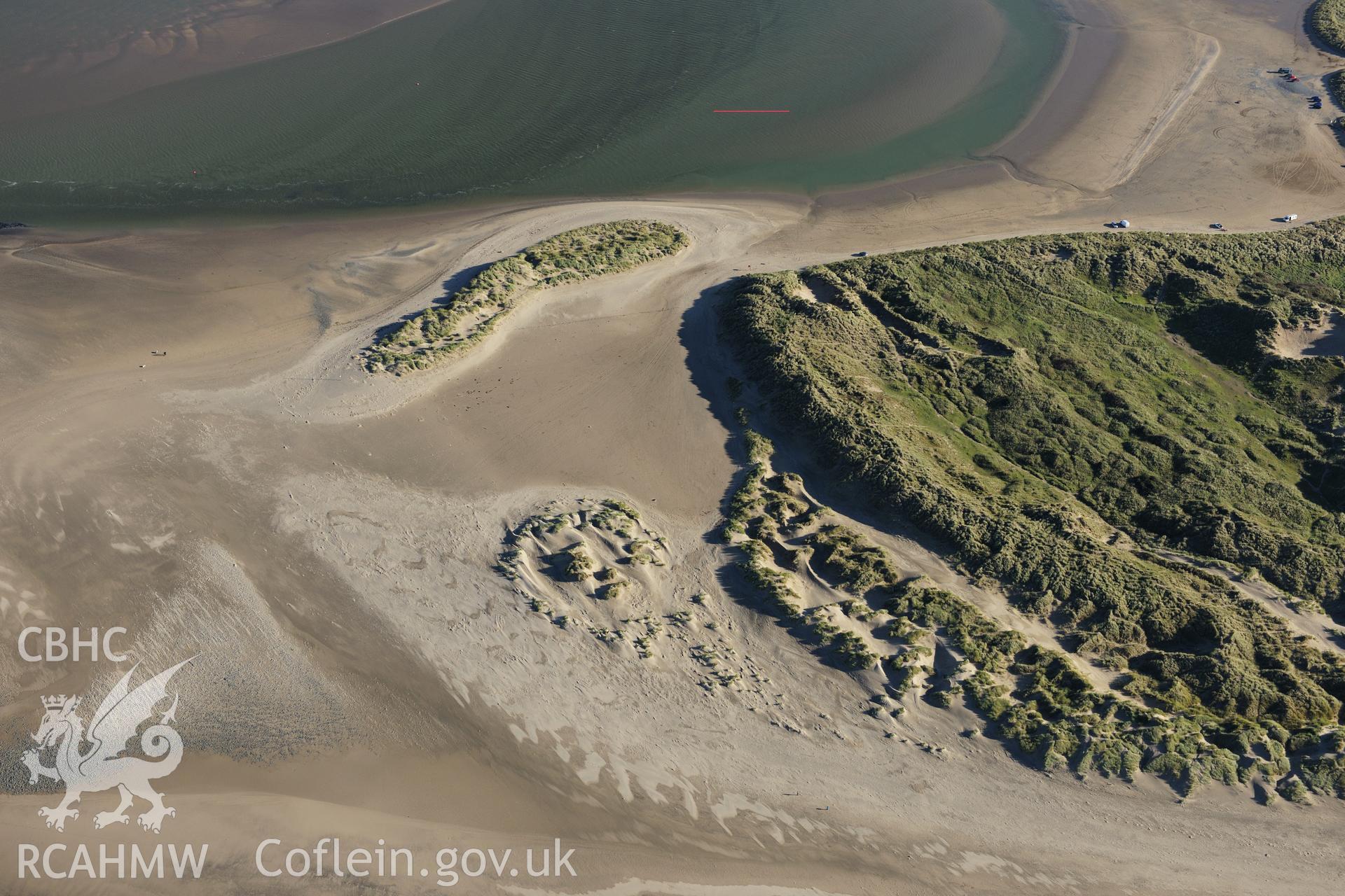 RCAHMW colour oblique photograph of Ynyslas National Nature Reserve. Taken by Toby Driver on 05/11/2012.
