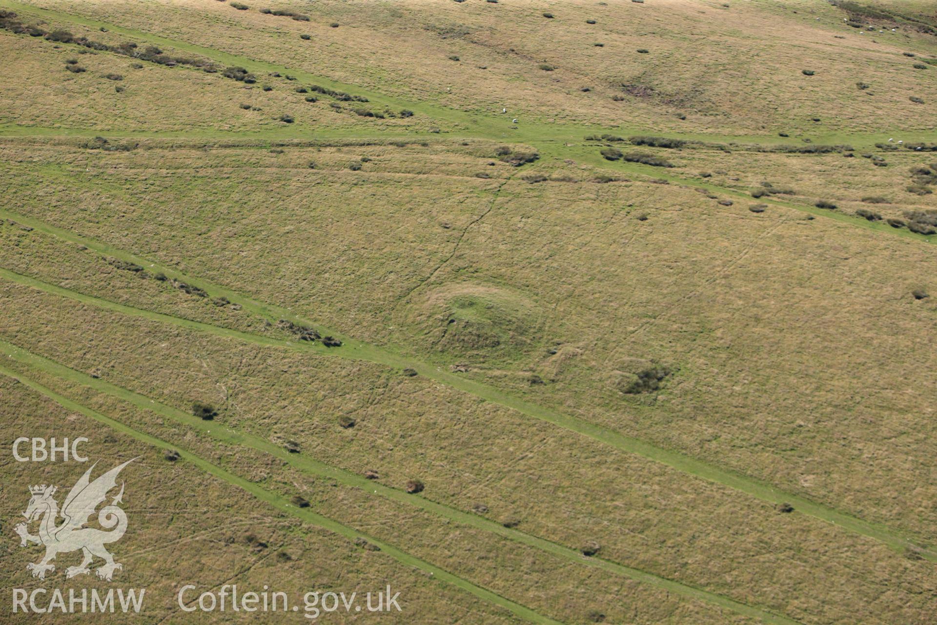 RCAHMW colour oblique photograph of Garth Hill Barrow IV. Taken by Toby Driver on 24/07/2012.