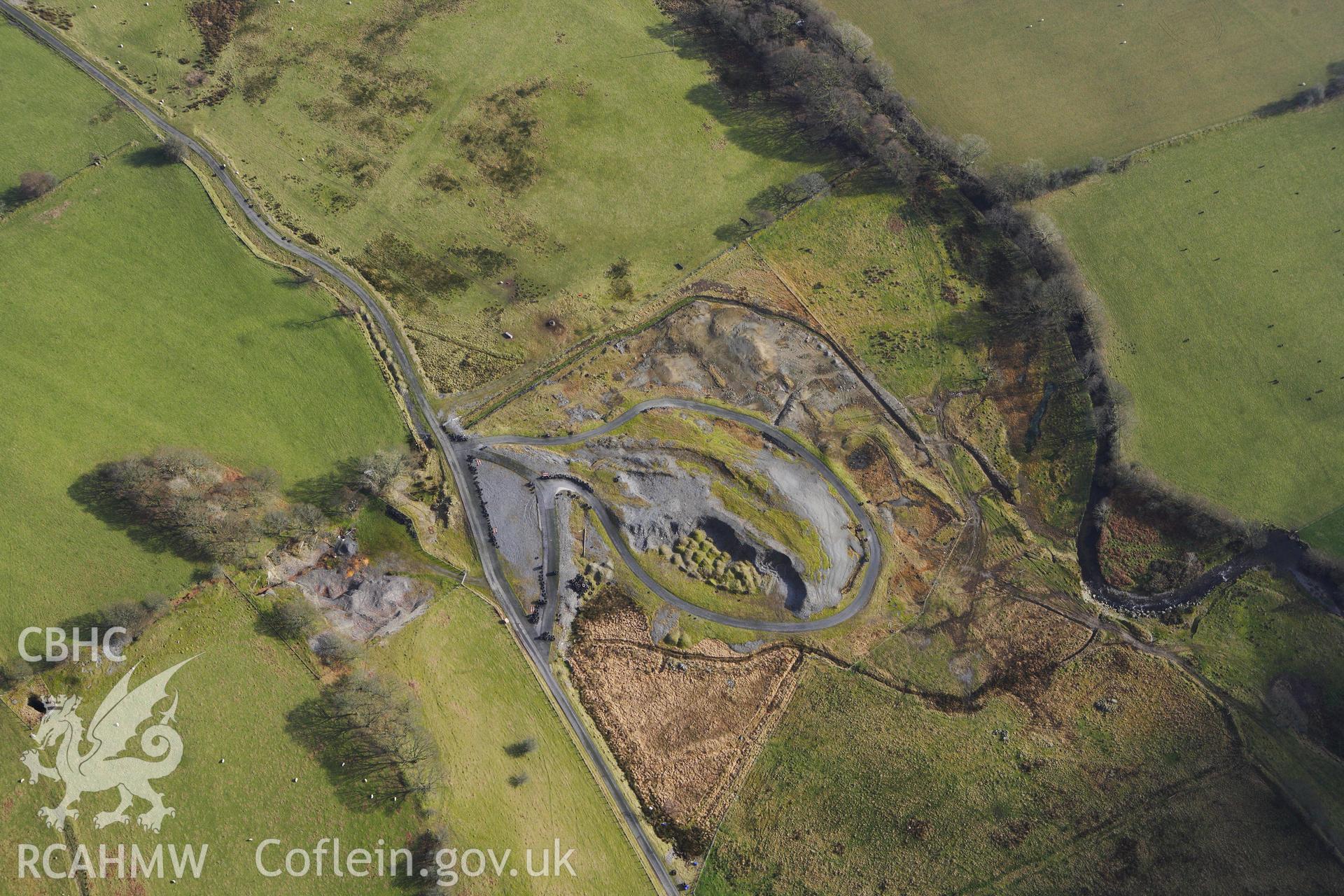 RCAHMW colour oblique photograph of Florida Mine; Abbey Consols. Taken by Toby Driver on 07/02/2012.