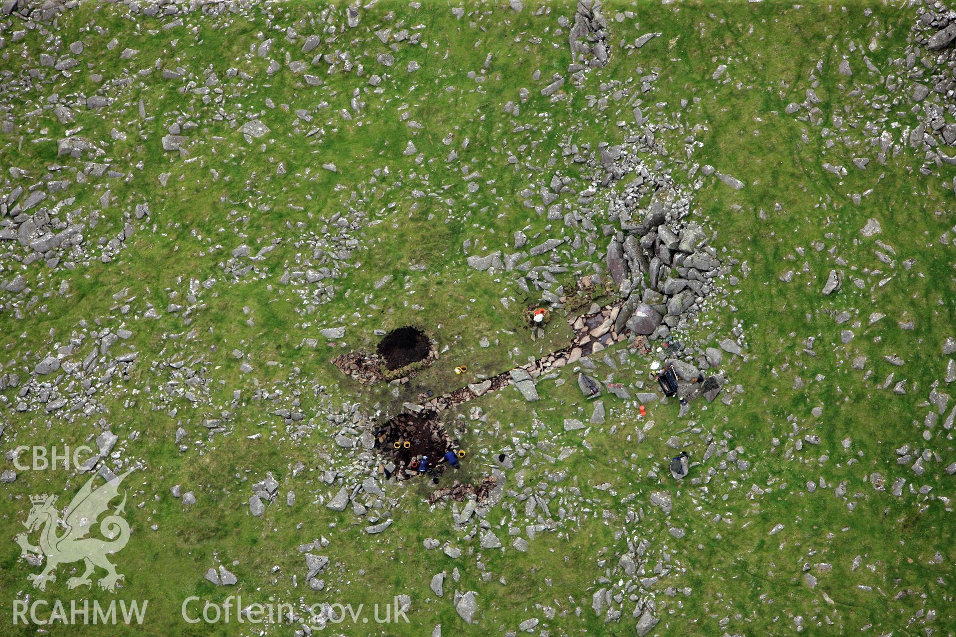 RCAHMW colour oblique photograph of Carn Menyn. Taken by Toby Driver on 05/07/2012.