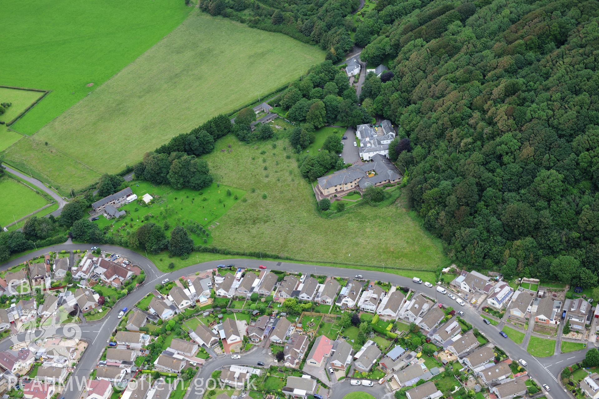 RCAHMW colour oblique photograph of Dan-y-graig. Taken by Toby Driver on 05/07/2012.