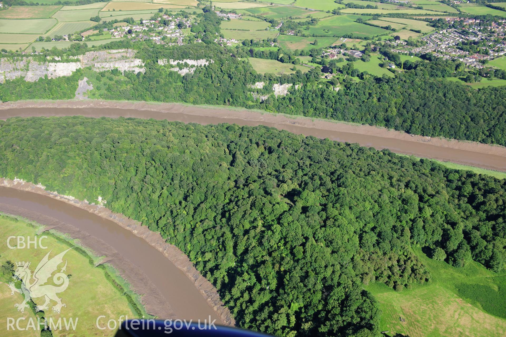 RCAHMW colour oblique photograph of Piercefield Camp. Taken by Toby Driver on 24/07/2012.