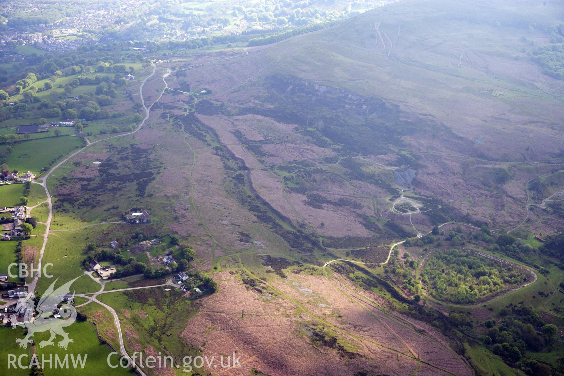 RCAHMW colour oblique photograph of Iron Ore Scouring, Upper Race, Pontypool. Taken by Toby Driver on 22/05/2012.