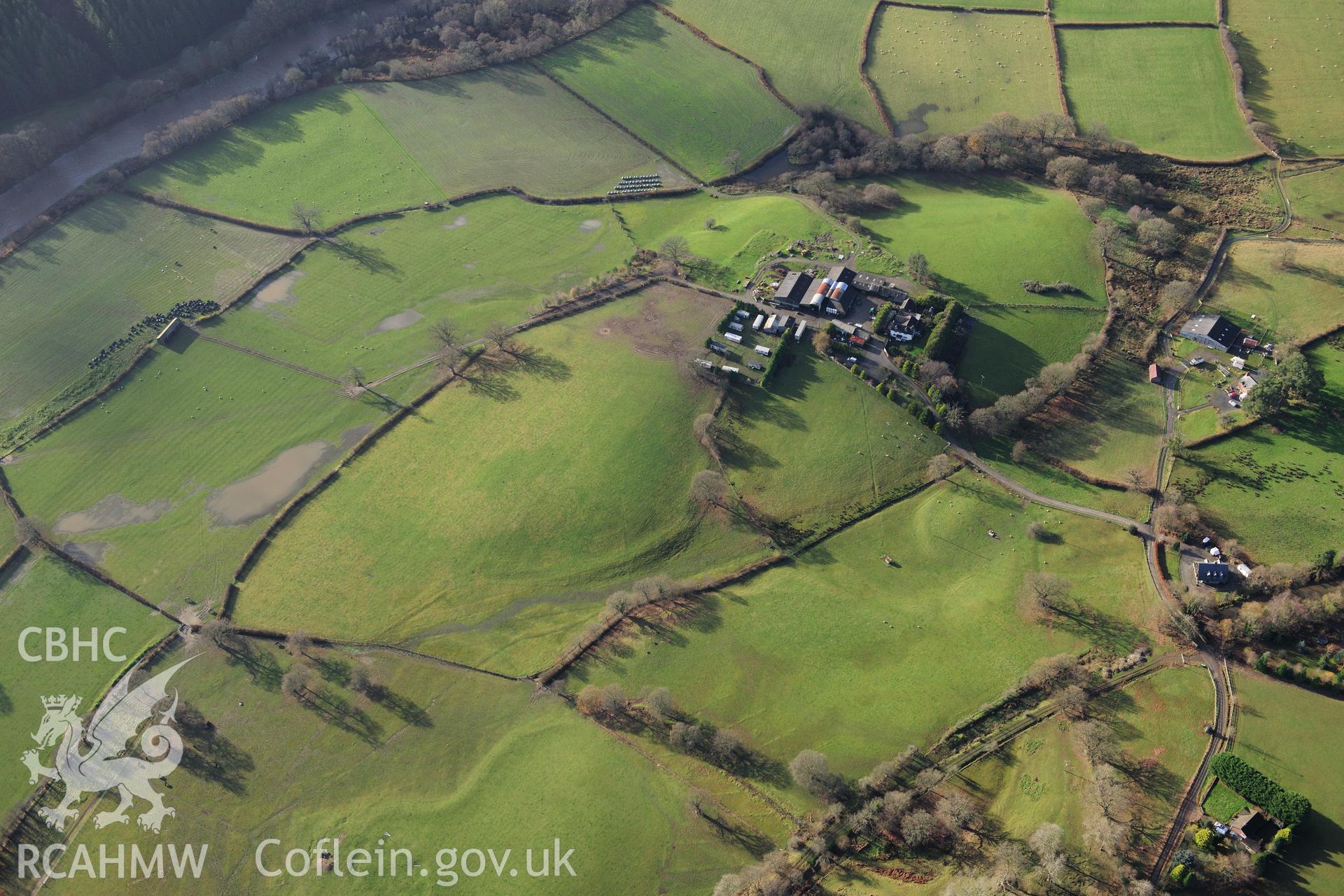 RCAHMW colour oblique photograph of Penmincae Roman fortlet. Taken by Toby Driver on 23/11/2012.