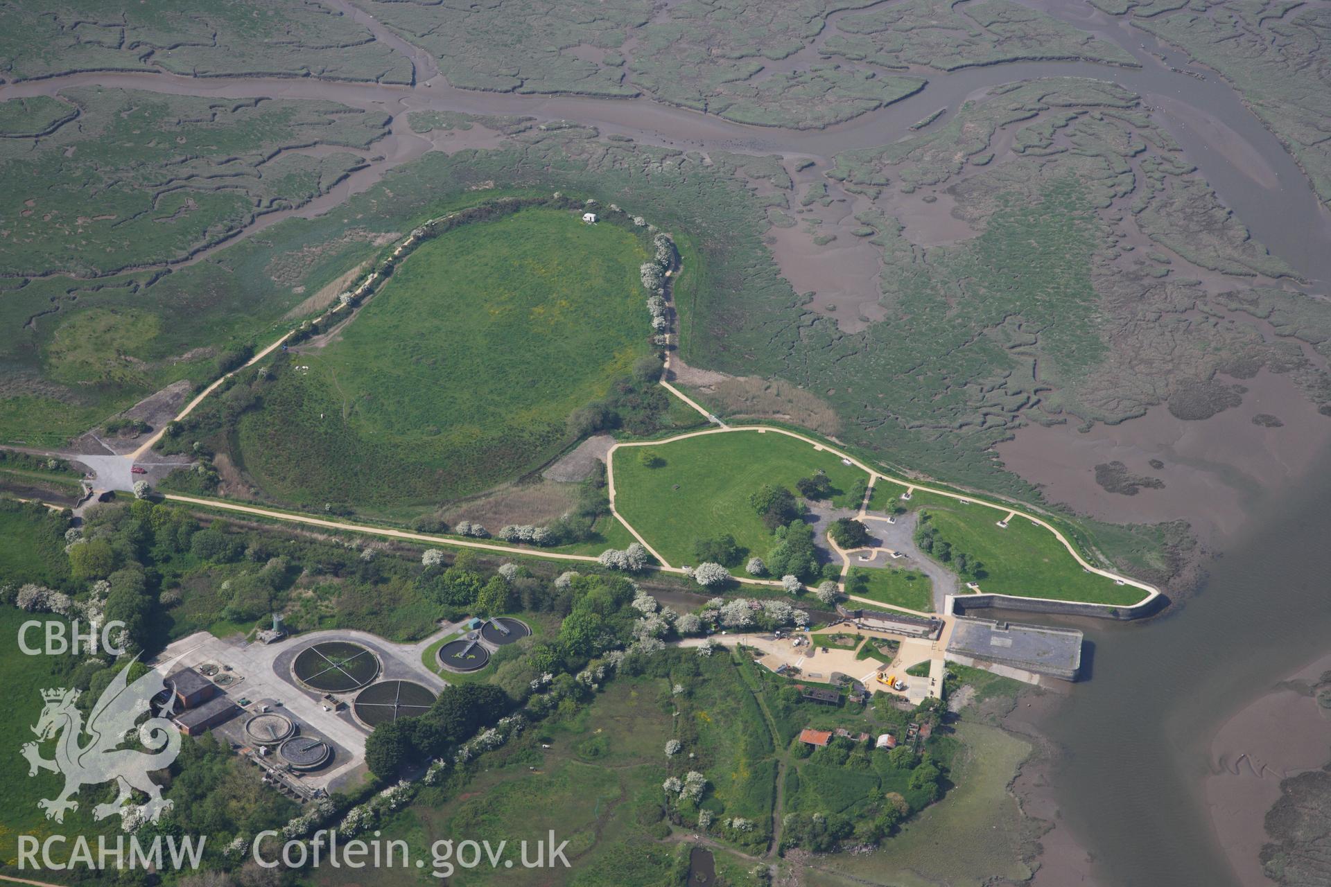 RCAHMW colour oblique photograph of General view of Kymer's Quay, looking south west. Taken by Toby Driver on 24/05/2012.