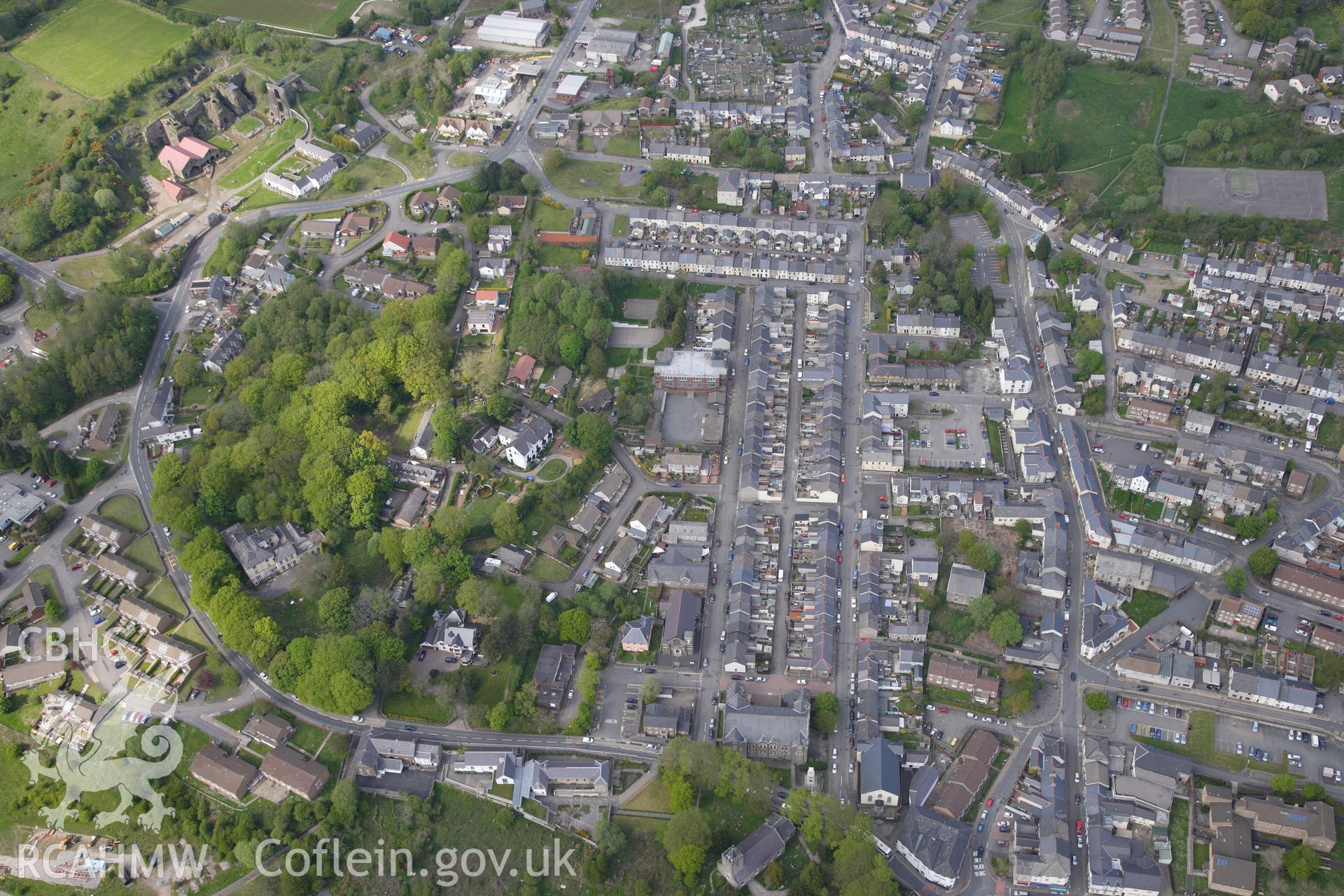 RCAHMW colour oblique photograph of Blaenavon, town, general view from south-west. Taken by Toby Driver on 22/05/2012.