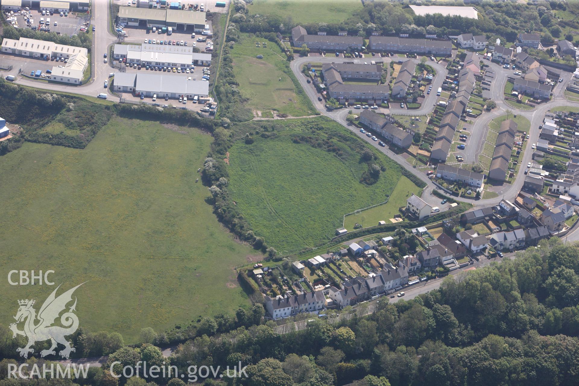 RCAHMW colour oblique photograph of Close view of Priory Rath, looking east. Taken by Toby Driver on 24/05/2012.