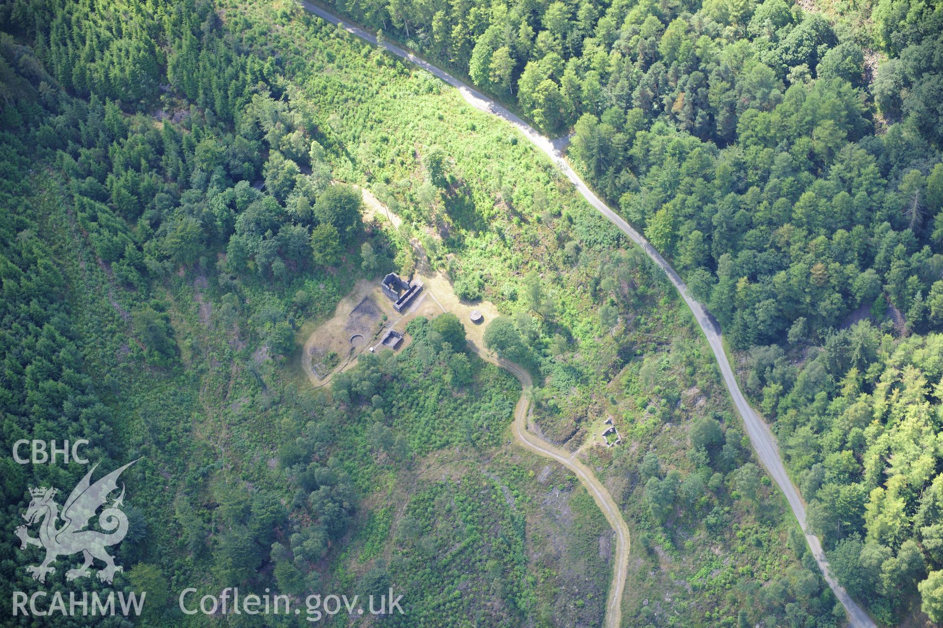 RCAHMW colour oblique photograph of Vale of Conway lead mine, viewed from the north-east. Taken by Toby Driver on 10/08/2012.