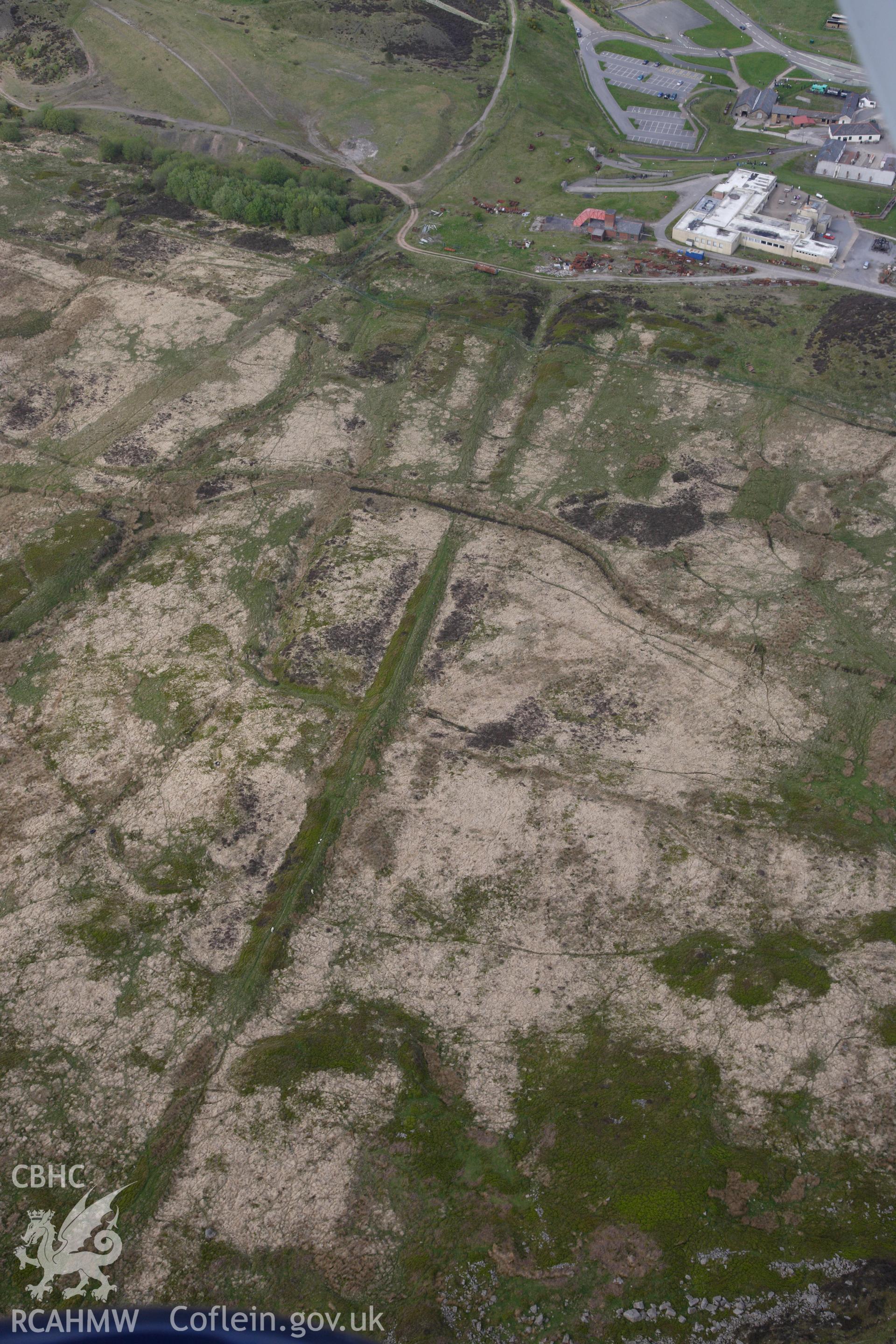 RCAHMW colour oblique photograph of Coity Mawr quarry incline. Taken by Toby Driver on 22/05/2012.