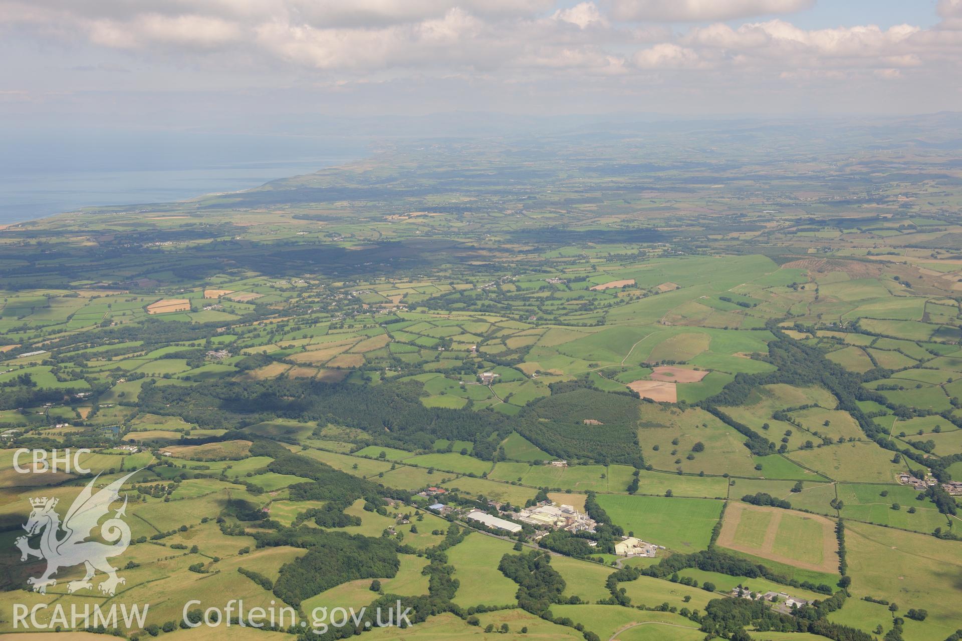 RCAHMW colour oblique photograph of Felinfach Creamery, looking north-west. Taken by Toby Driver on 10/08/2012.