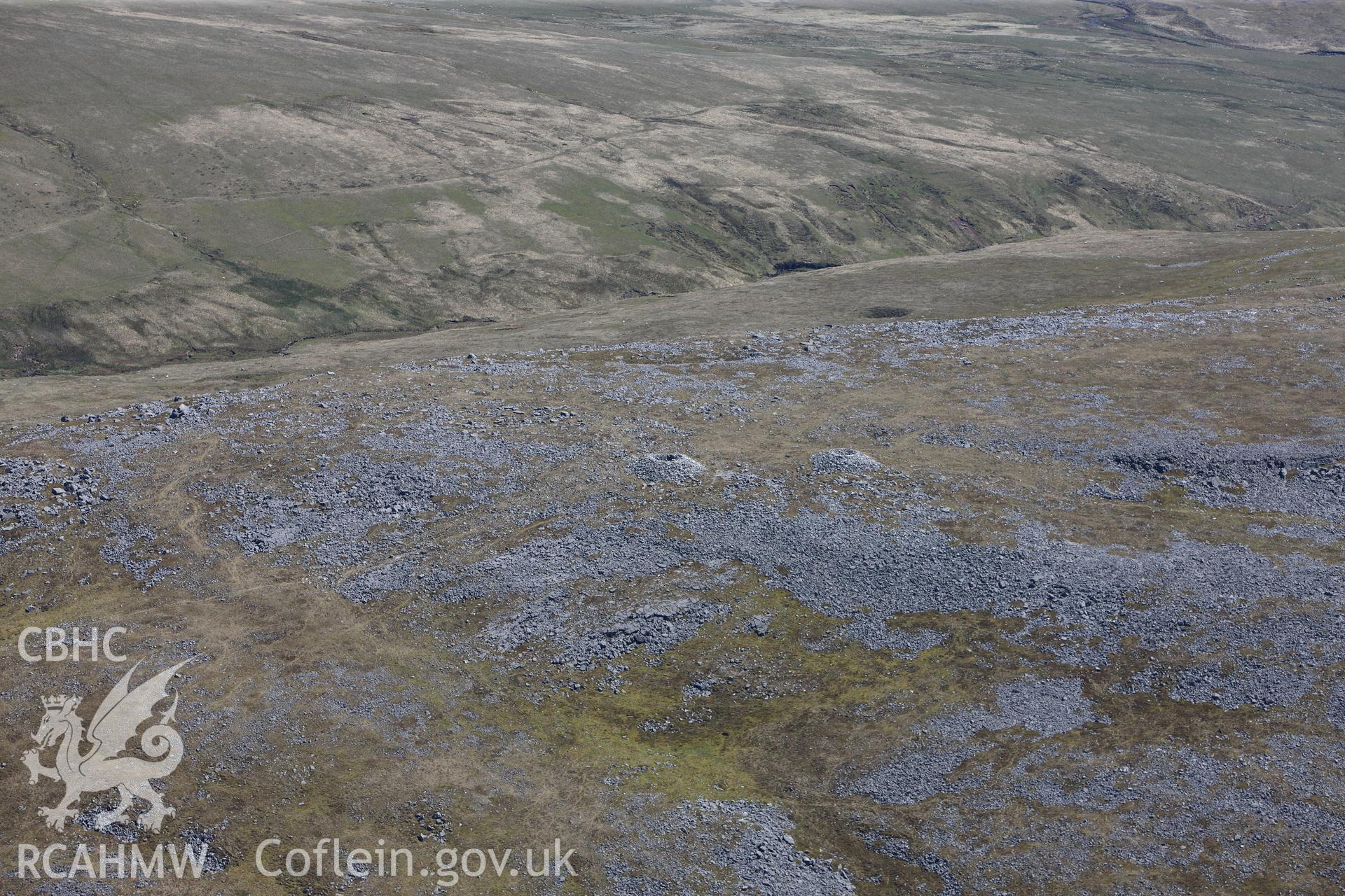 RCAHMW colour oblique photograph of Carnau'r Garreg Las. Taken by Toby Driver on 22/05/2012.