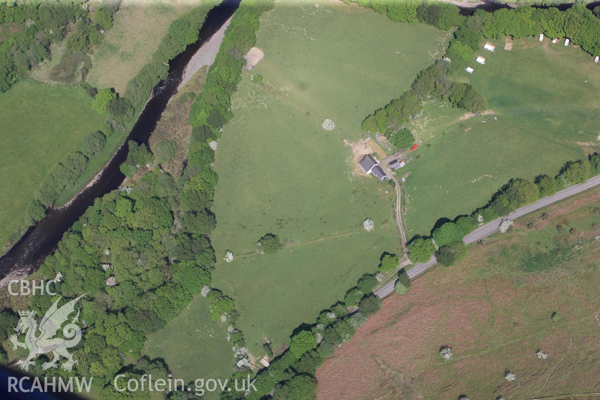 RCAHMW colour oblique photograph of Gelli Burial Chamber. Taken by Toby Driver on 28/05/2012.