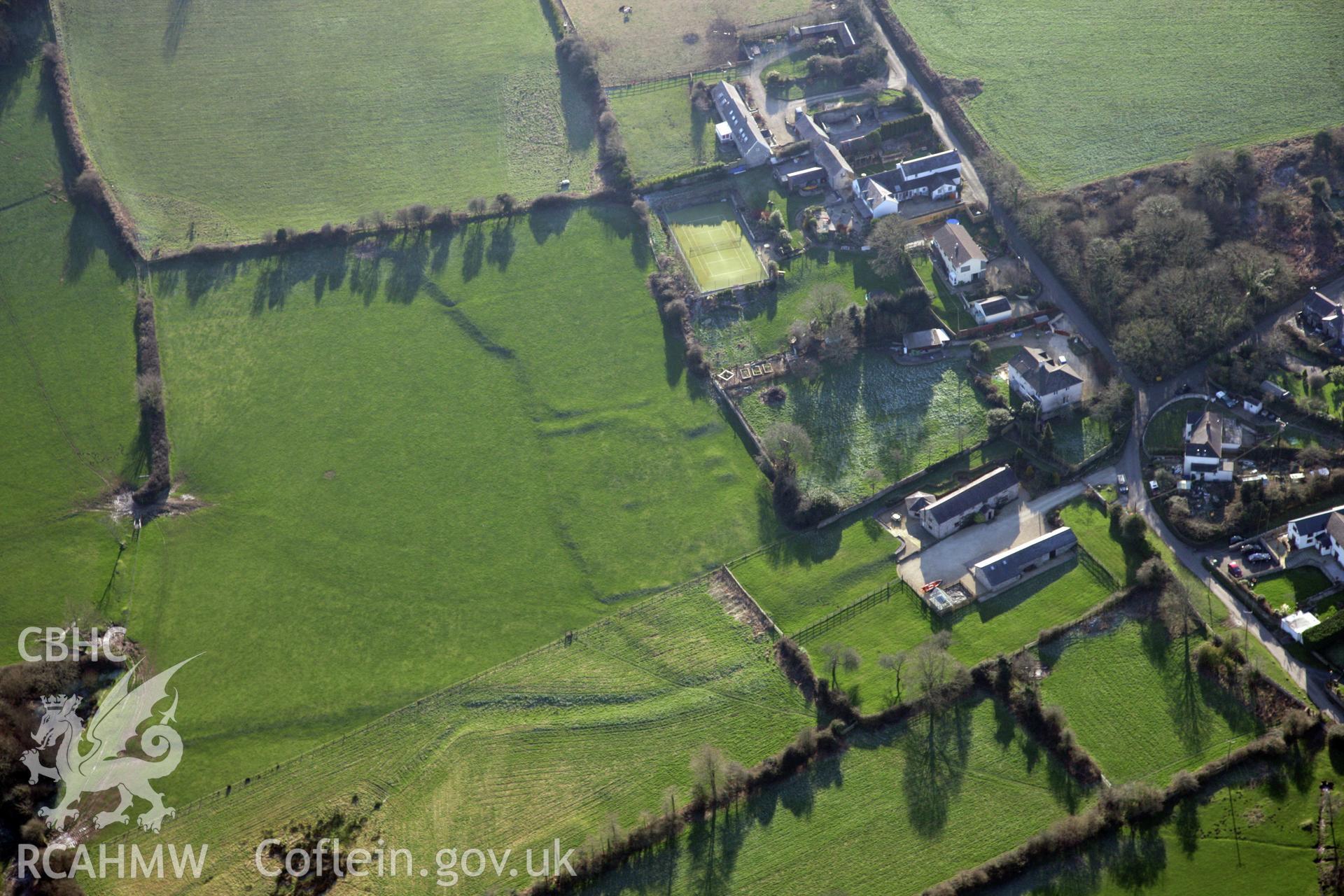 RCAHMW colour oblique photograph of Landimor Farm. Taken by Toby Driver on 02/02/2012.