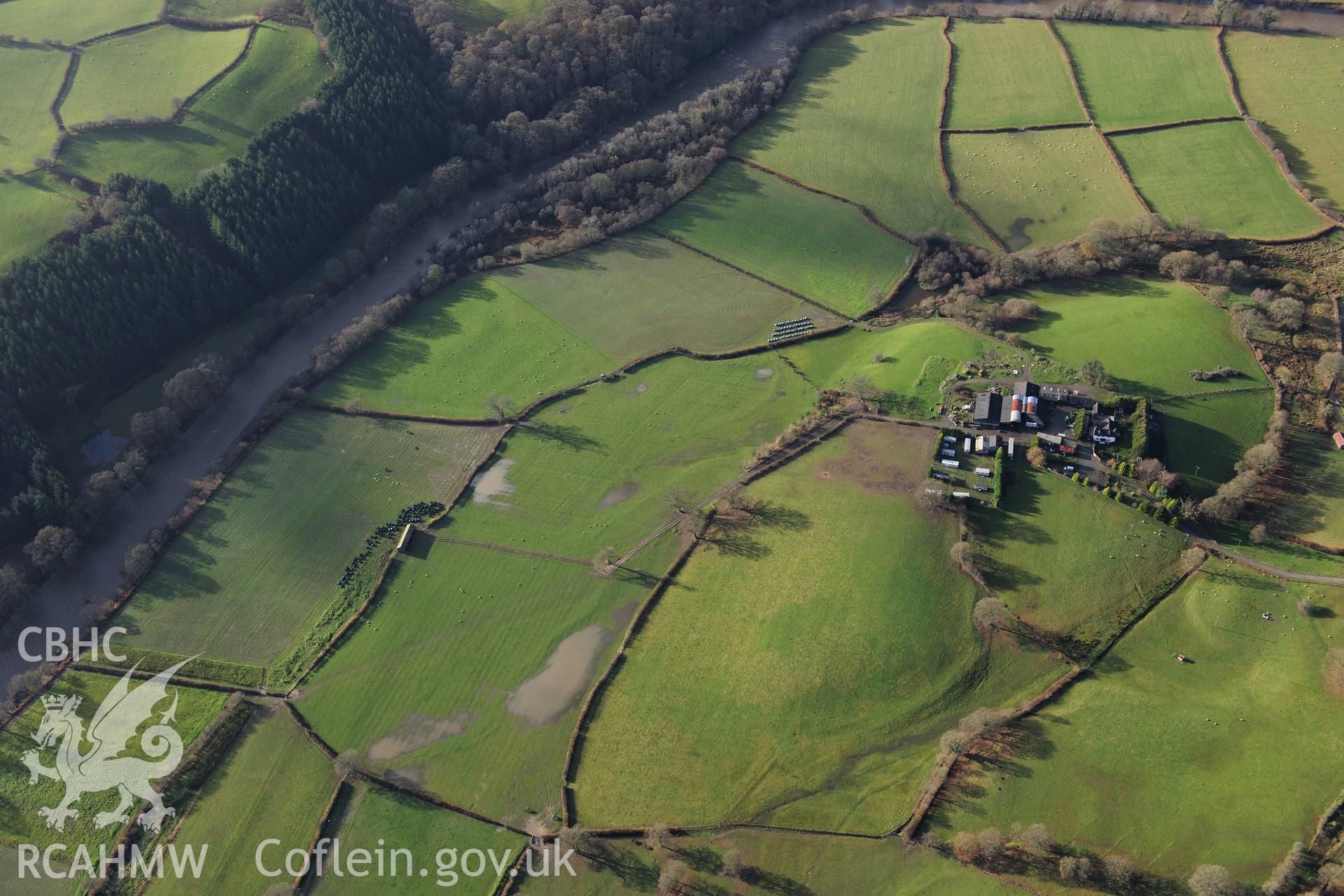 RCAHMW colour oblique photograph of Penmincae Roman fortlet. Taken by Toby Driver on 23/11/2012.