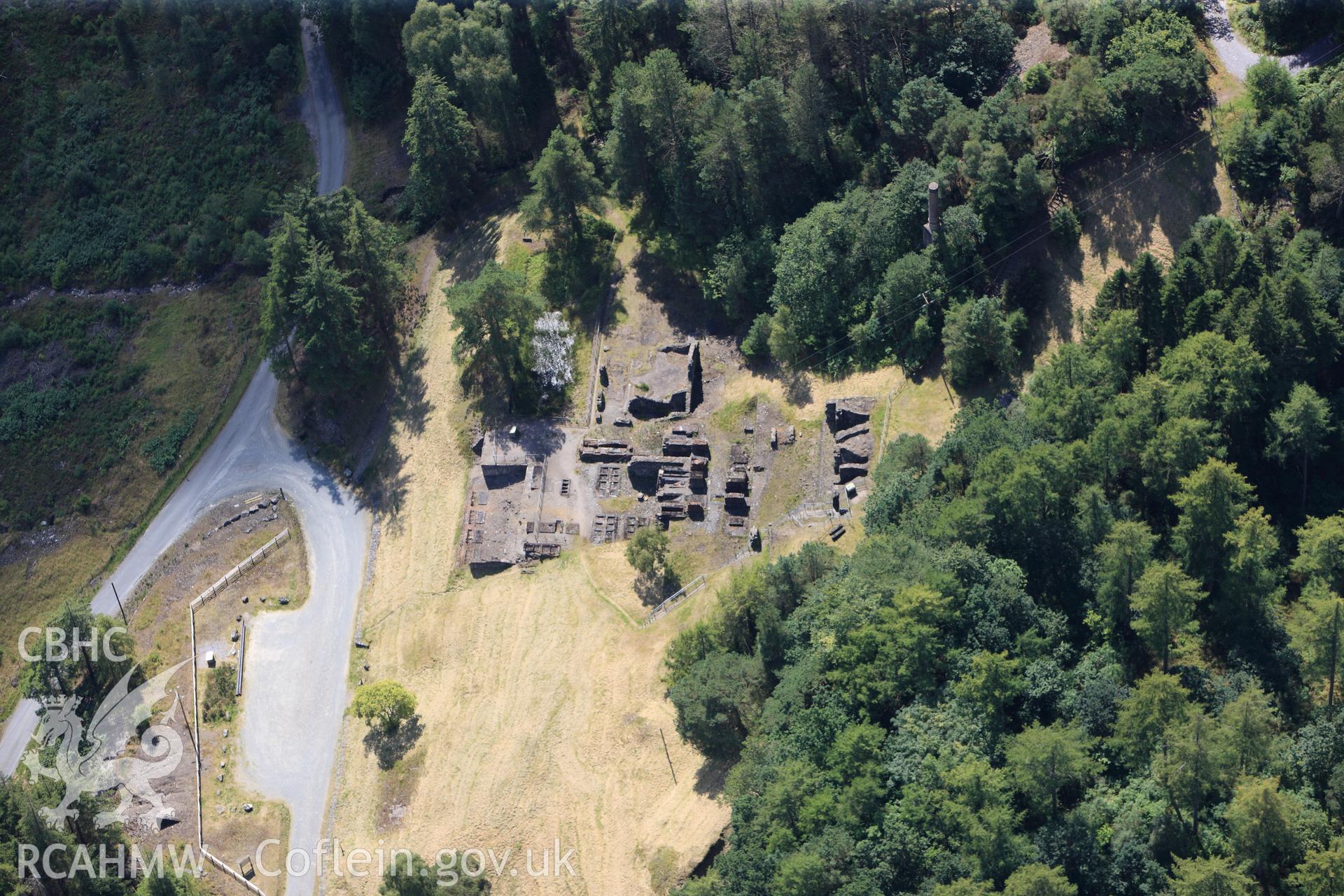 RCAHMW colour oblique photograph of Hafna lead mine, viewed from the north-east. Taken by Toby Driver on 10/08/2012.