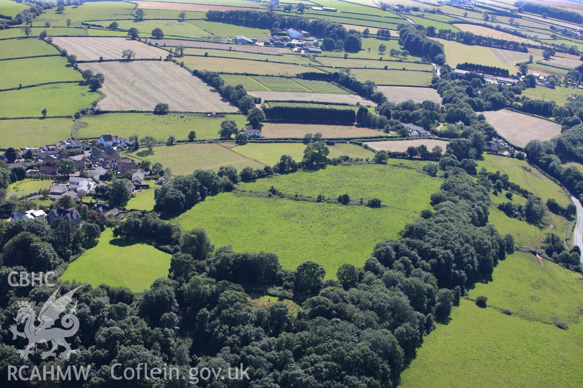 RCAHMW colour oblique photograph of Caer Dynnaf, hillfort. Taken by Toby Driver on 24/07/2012.