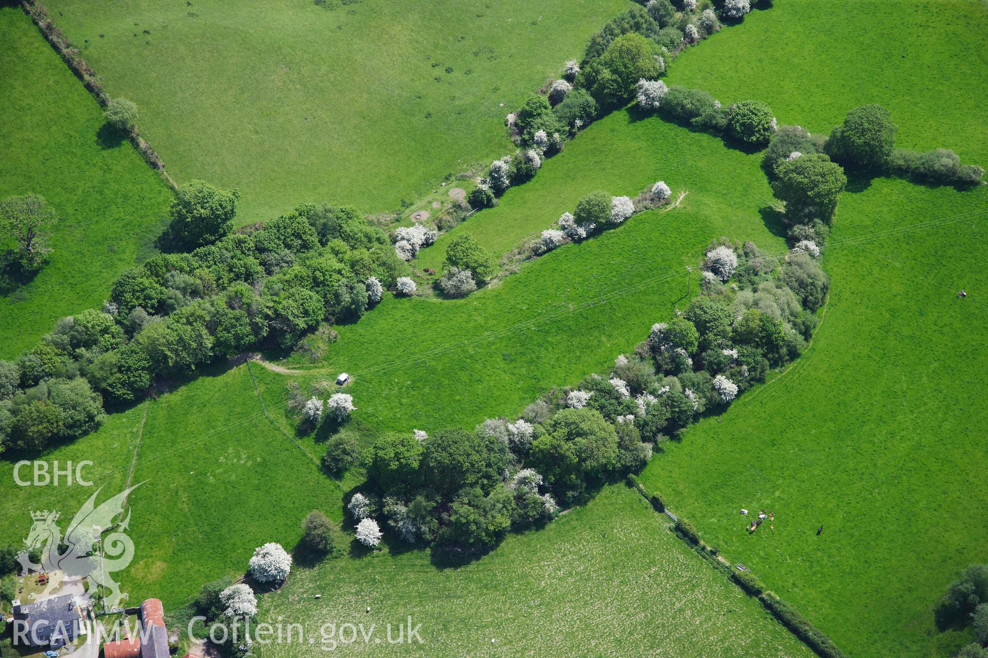 RCAHMW colour oblique photograph of Castell Olwen. Taken by Toby Driver on 28/05/2012.