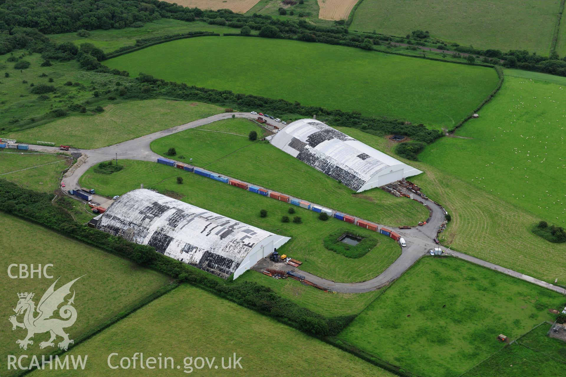 RCAHMW colour oblique photograph of Llandow Airfield. Taken by Toby Driver on 05/07/2012.