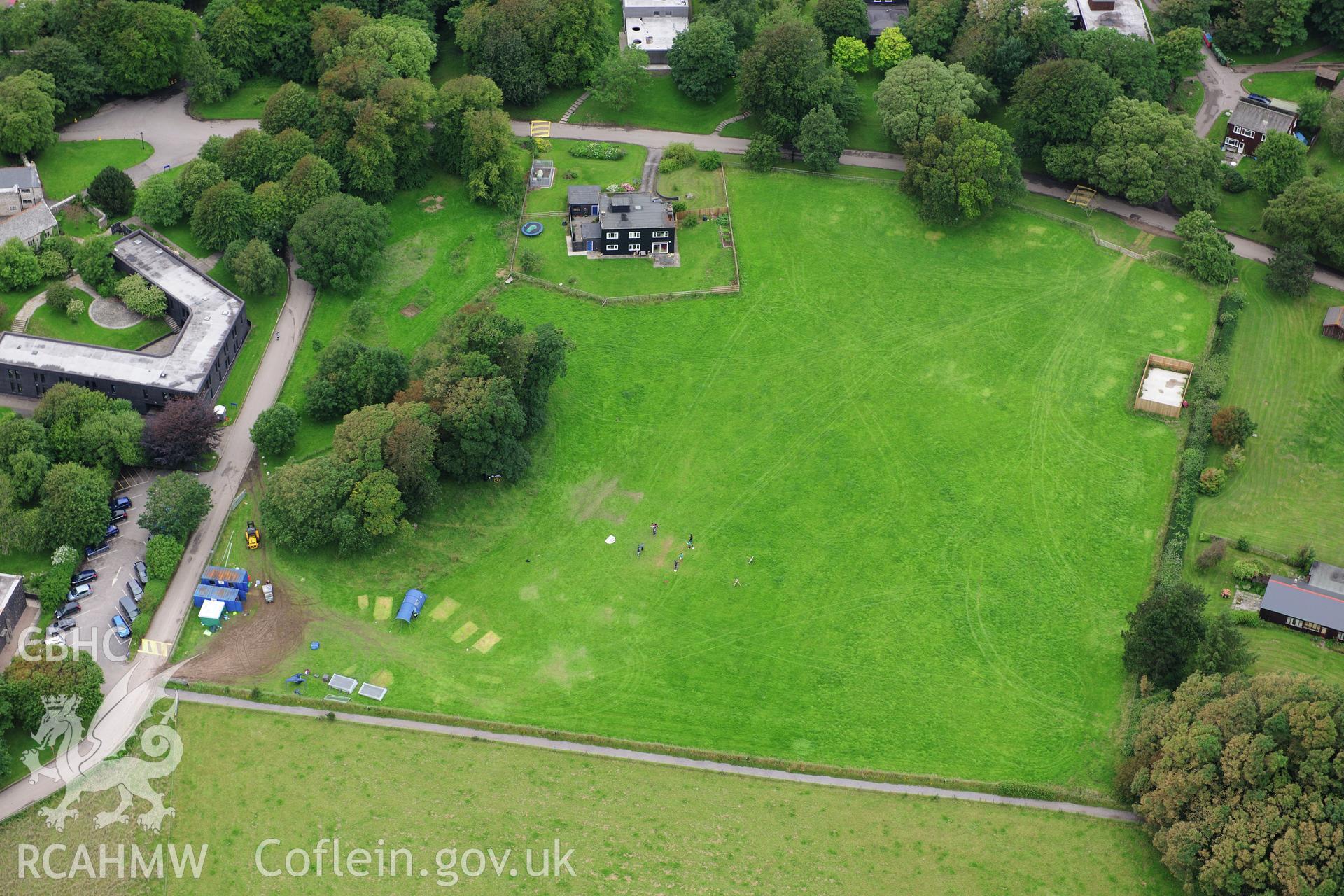 RCAHMW colour oblique photograph of St Donat's Castle. Taken by Toby Driver on 05/07/2012.