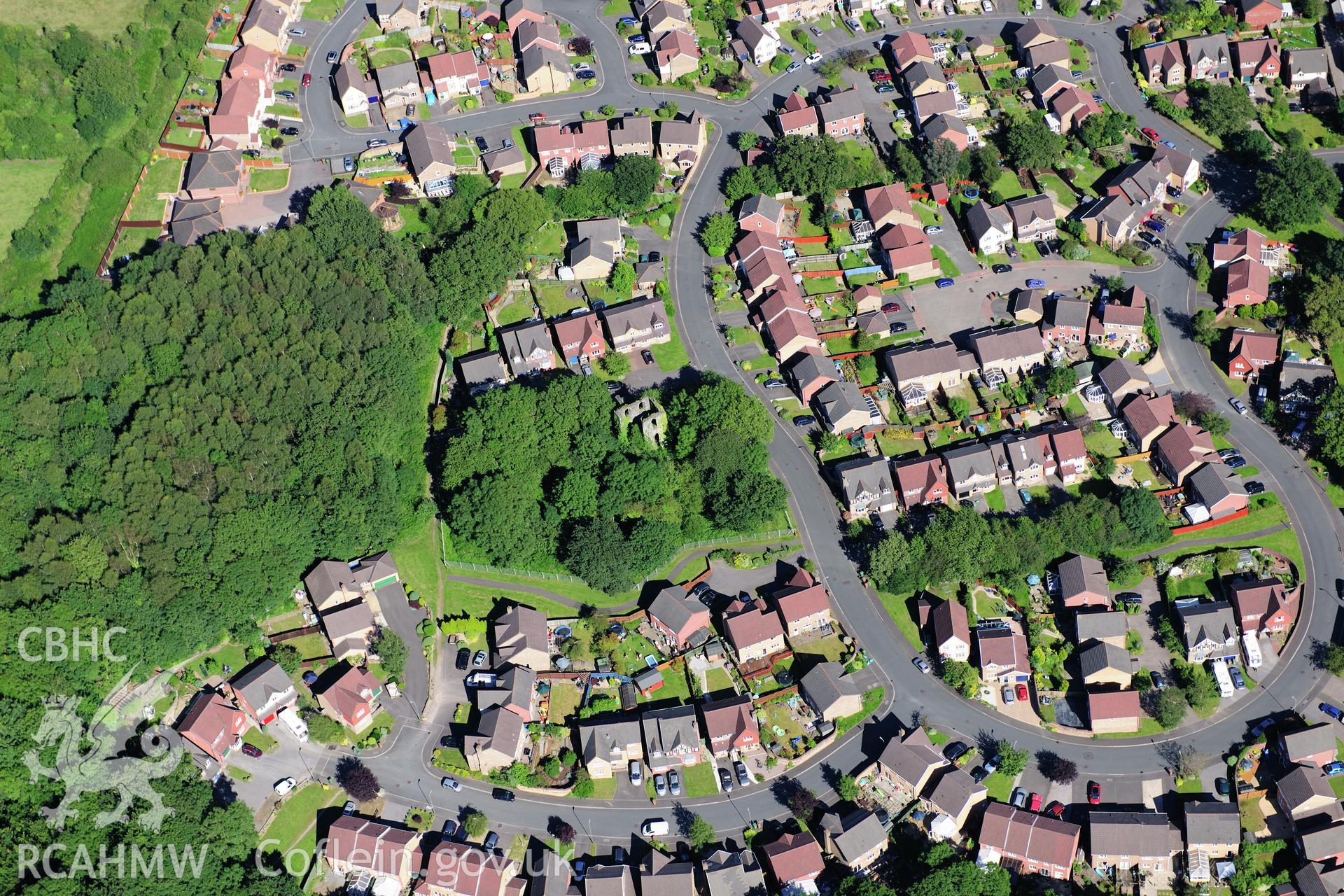 RCAHMW colour oblique photograph of Bryngwyn Colliery, Bedwas. Taken by Toby Driver on 24/07/2012.