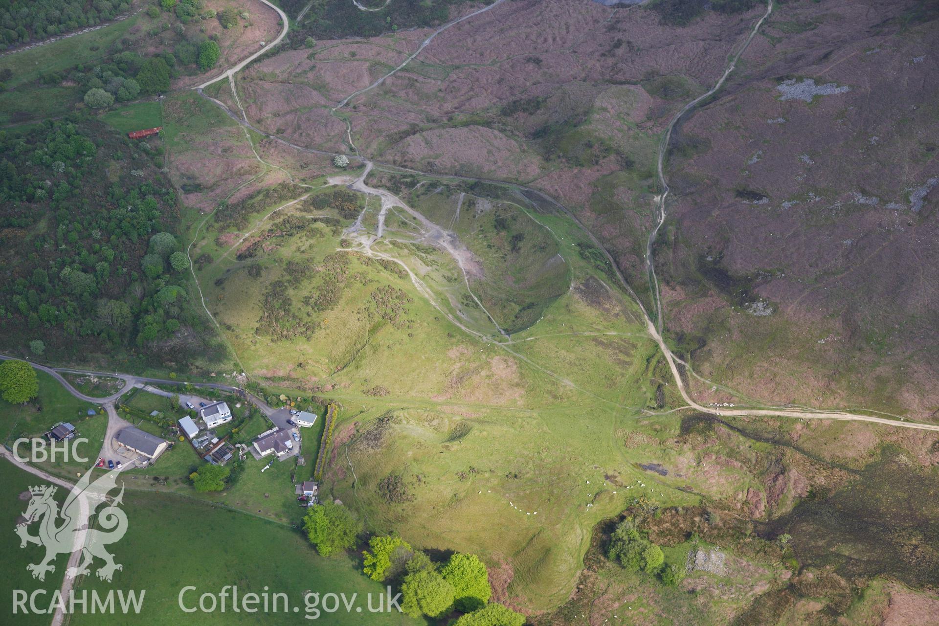 RCAHMW colour oblique photograph of Iron Ore Scouring, Upper Race, Pontypool. Taken by Toby Driver on 22/05/2012.