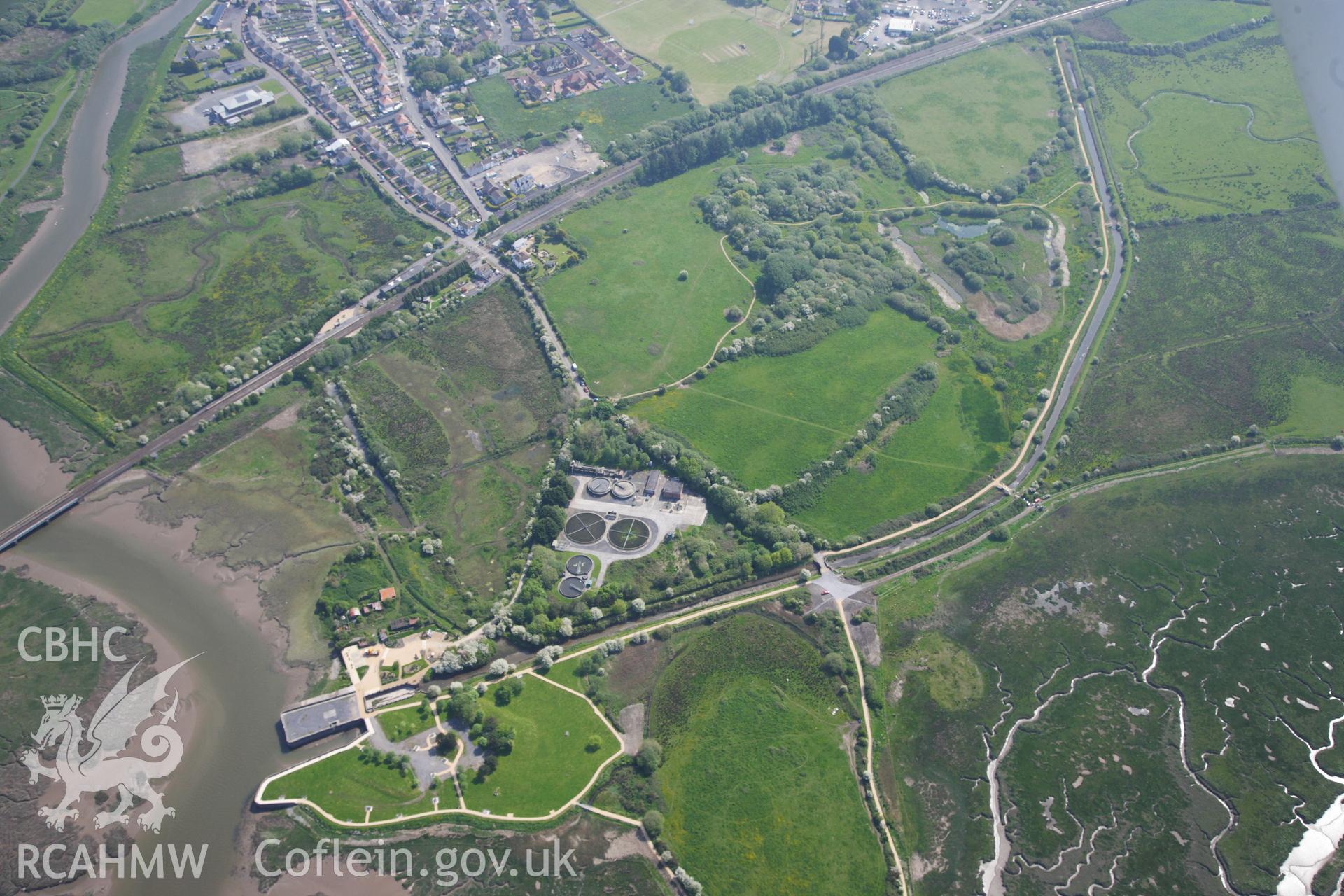 RCAHMW colour oblique photograph of General view of Kymer's Quay, looking east. Taken by Toby Driver on 24/05/2012.