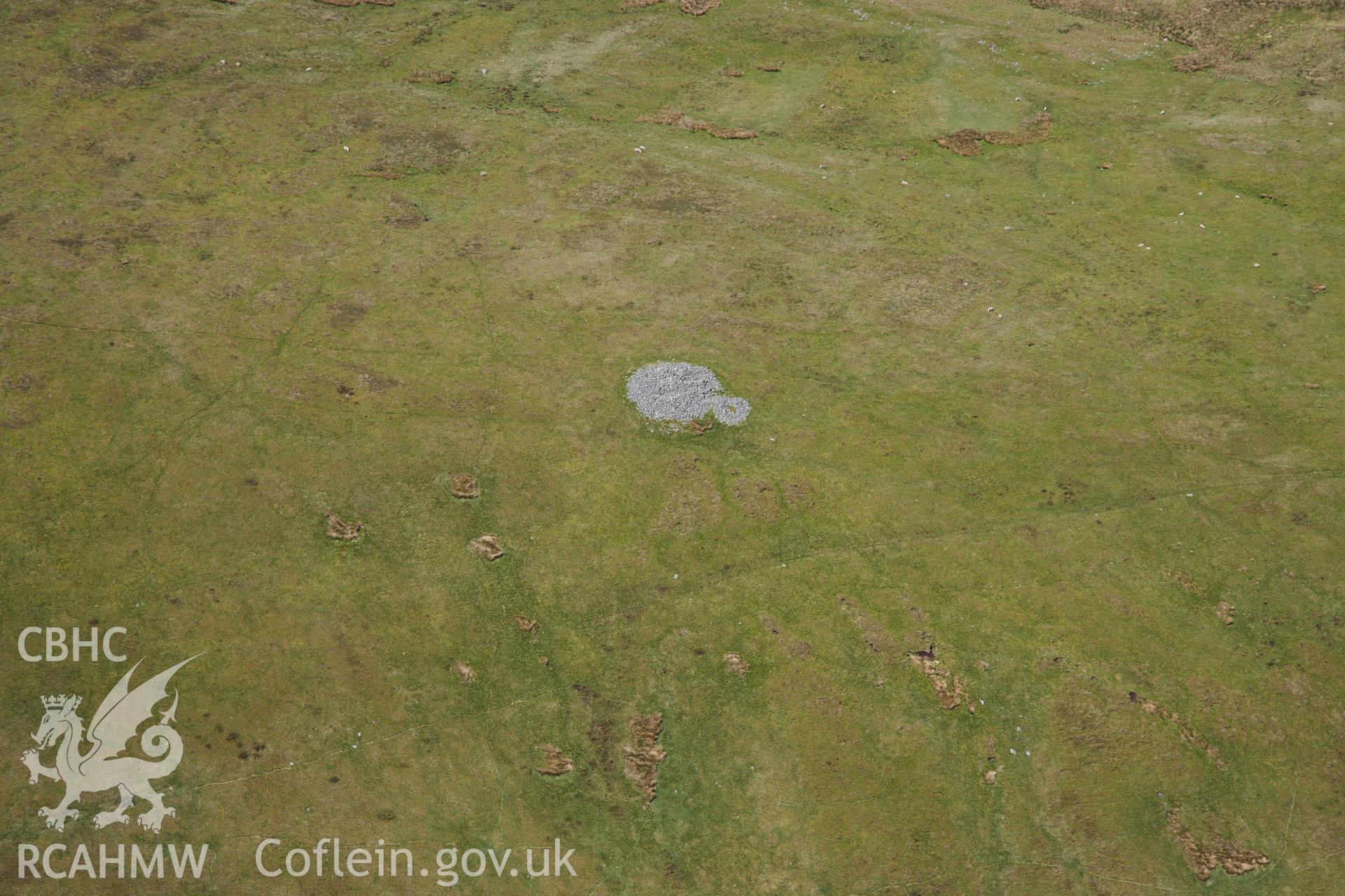 RCAHMW colour oblique photograph of Graig Ddu, Cairn II. Taken by Toby Driver on 28/05/2012.