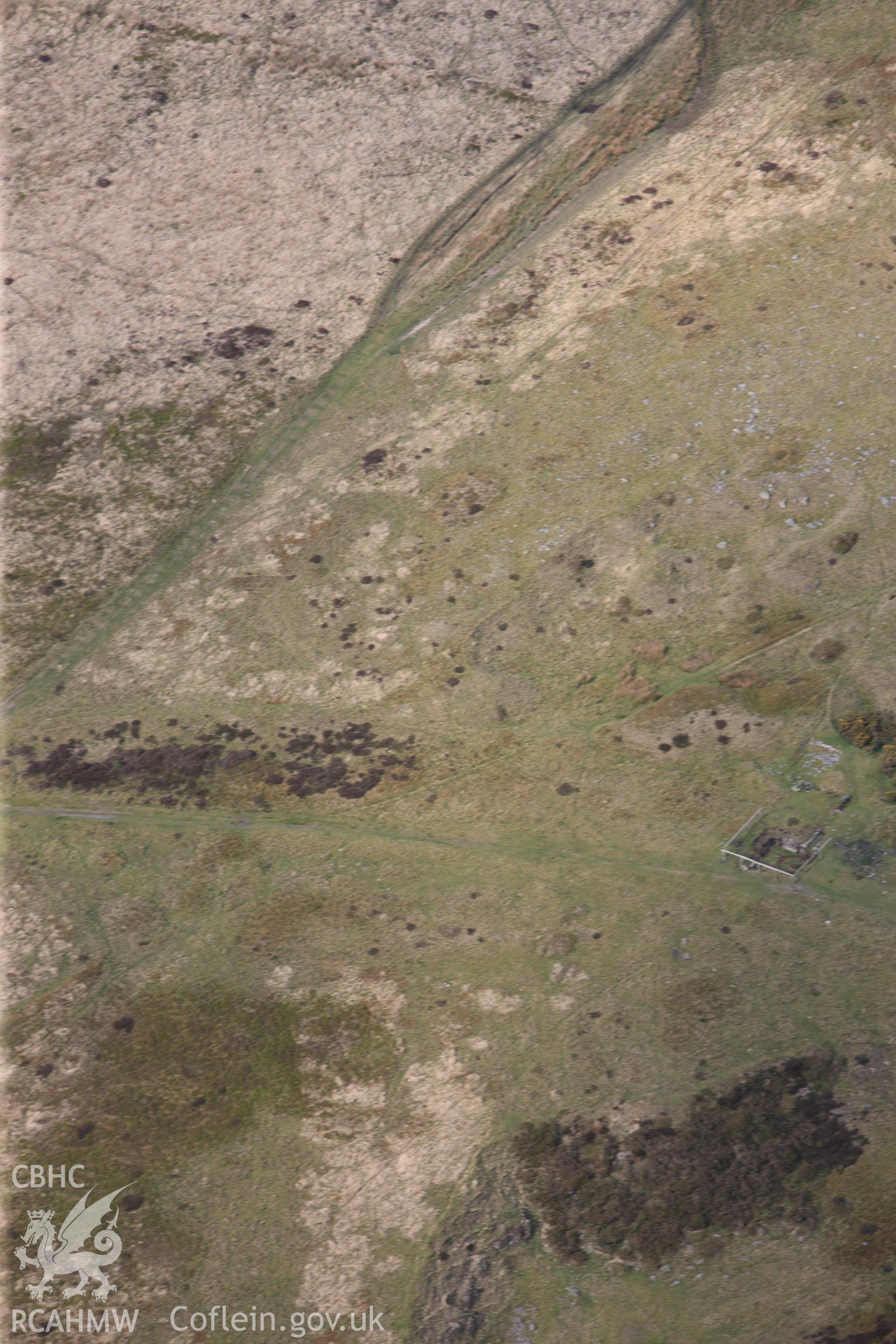 RCAHMW colour oblique photograph of Hill Pits inclined plane brake engine house, Blaenavon. Taken by Toby Driver on 22/05/2012.