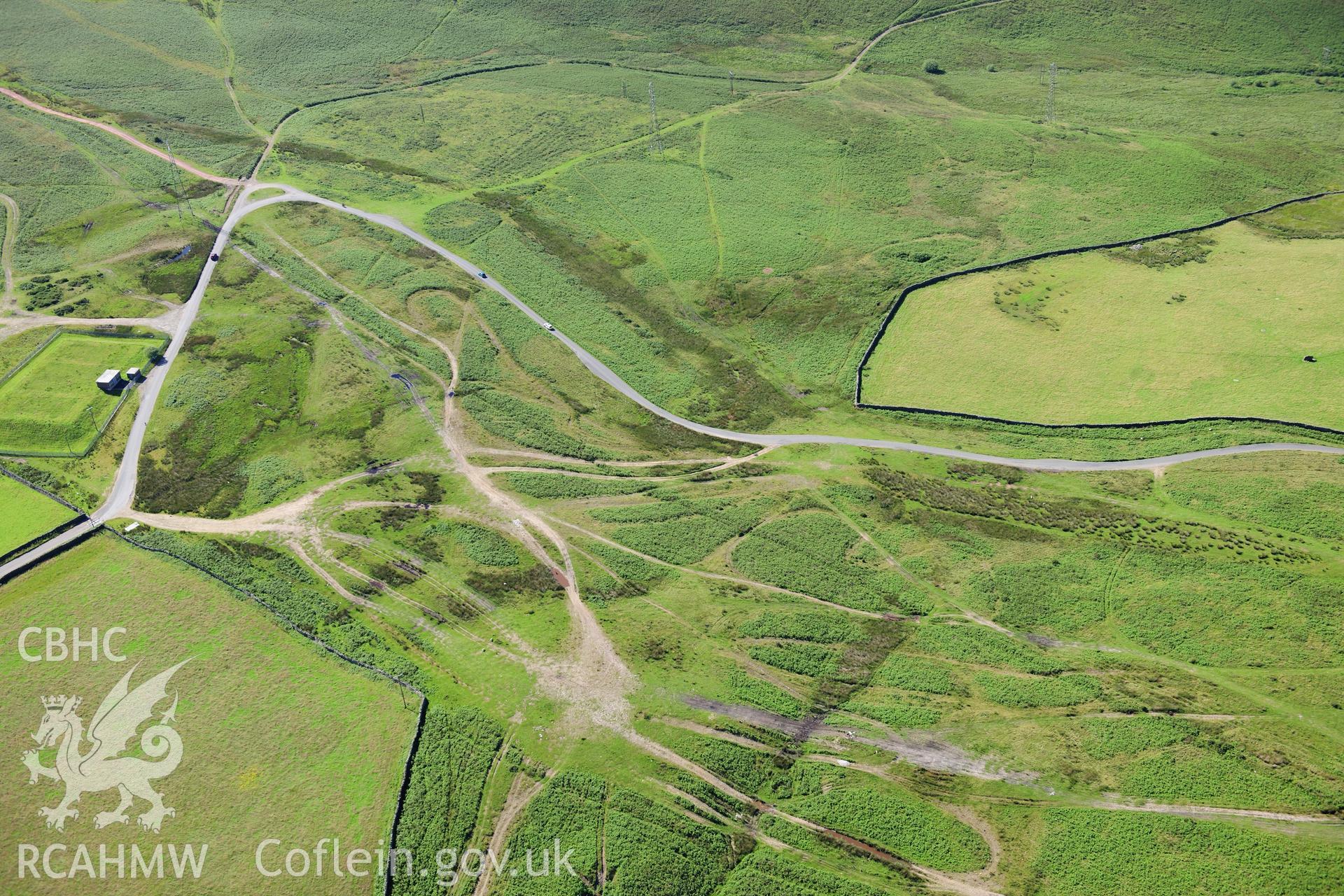 RCAHMW colour oblique photograph of Senghenydd Dyke, from south-east. Taken by Toby Driver on 24/07/2012.