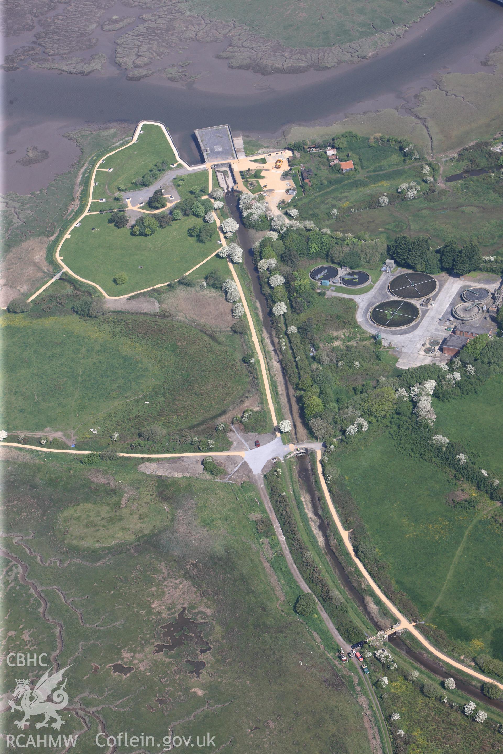 RCAHMW colour oblique photograph of General view of Kymer's Canal, looking north west. Taken by Toby Driver on 24/05/2012.