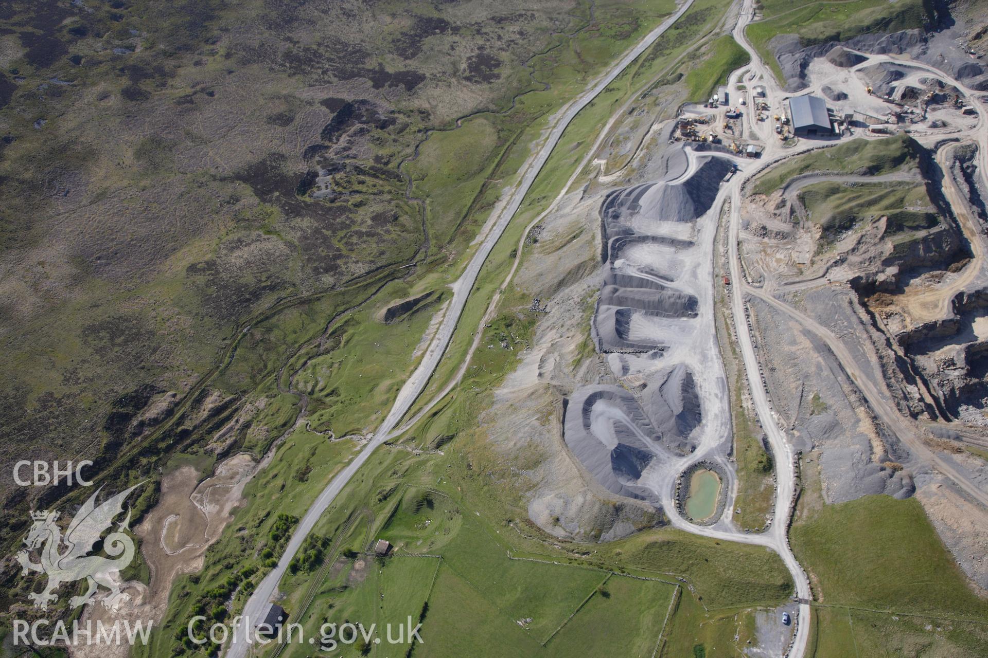 RCAHMW colour oblique photograph of Trefil Quarry. Taken by Toby Driver on 22/05/2012.