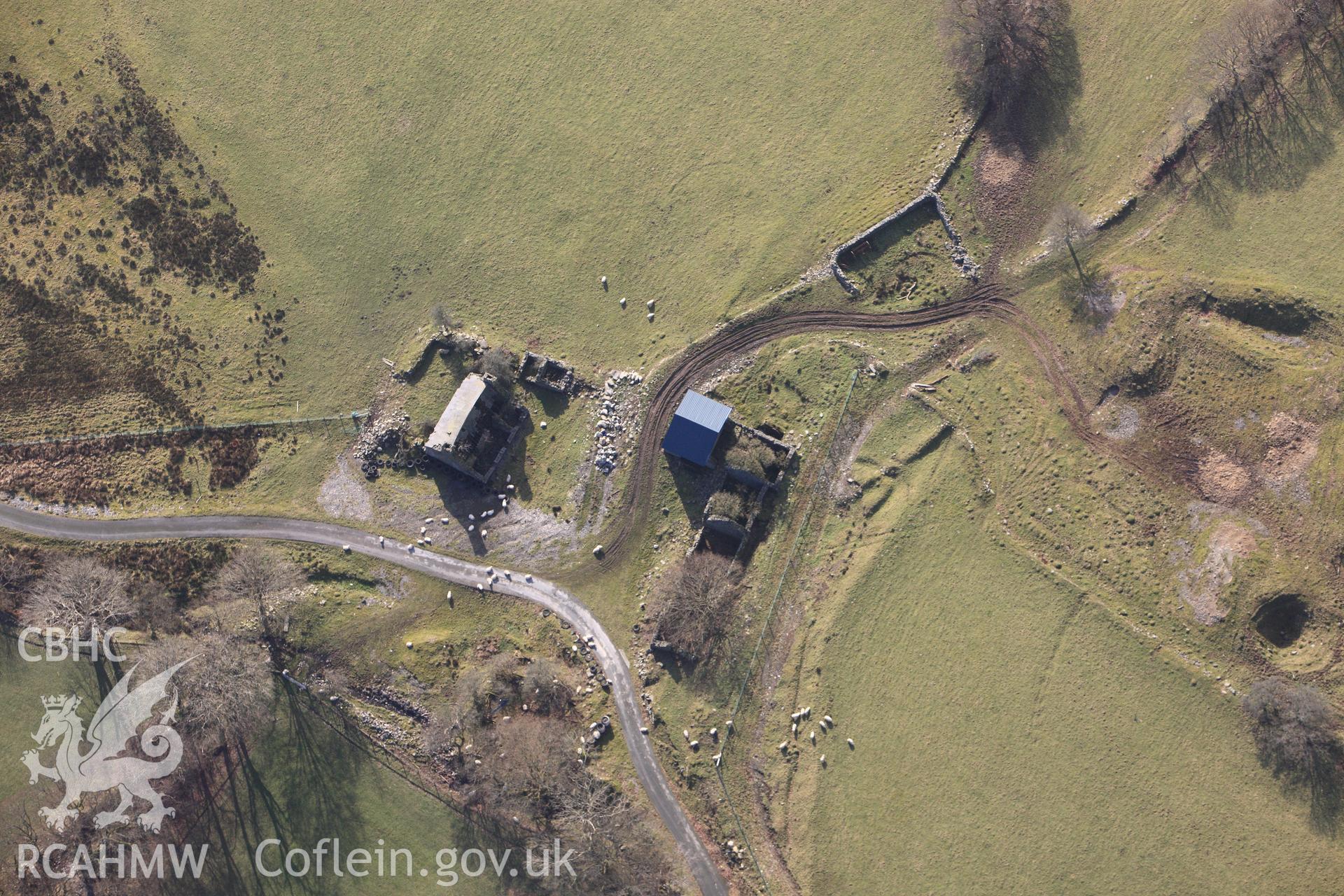 RCAHMW colour oblique photograph of Florida Mine. Taken by Toby Driver on 07/02/2012.