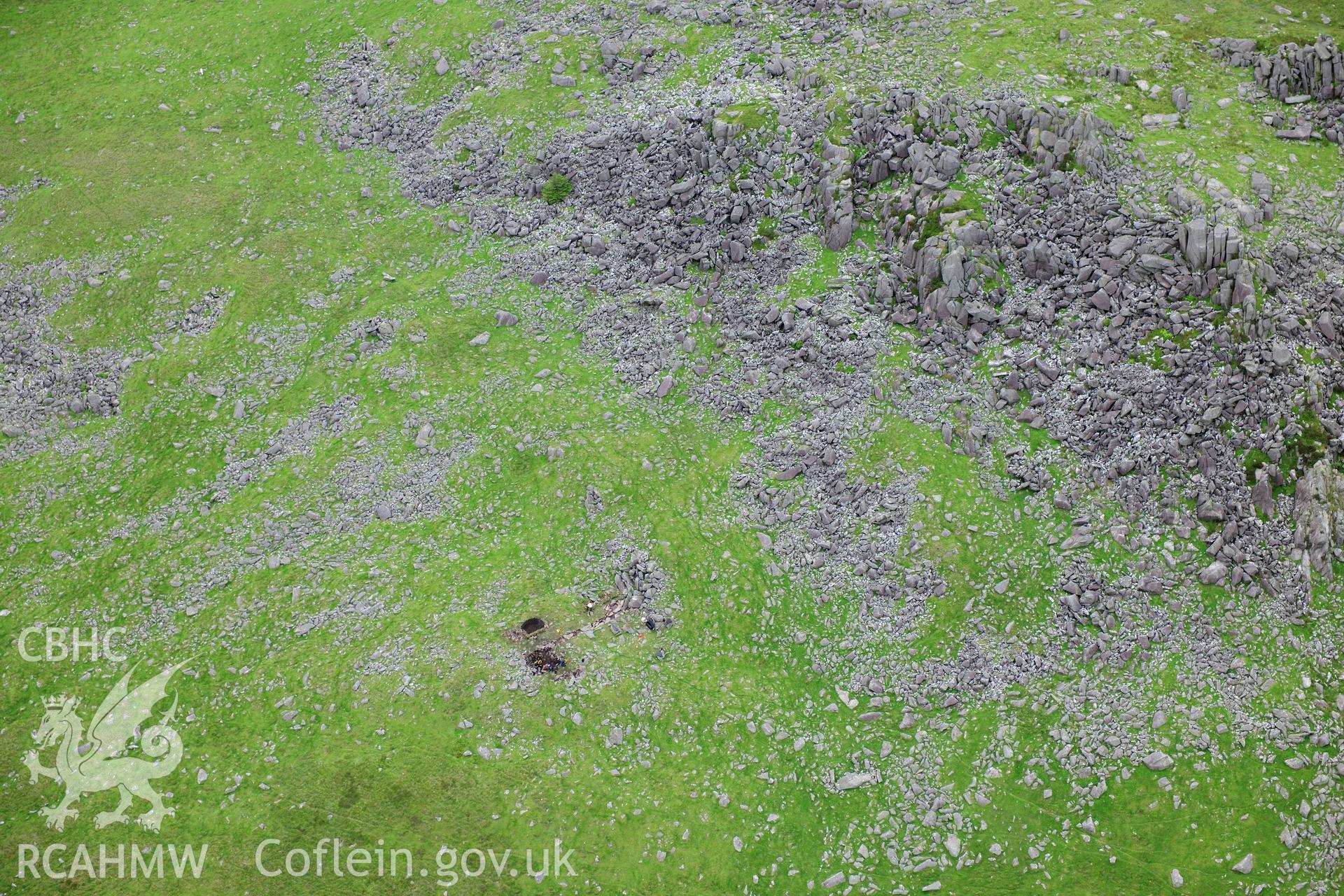 RCAHMW colour oblique photograph of Carn Menyn. Taken by Toby Driver on 05/07/2012.