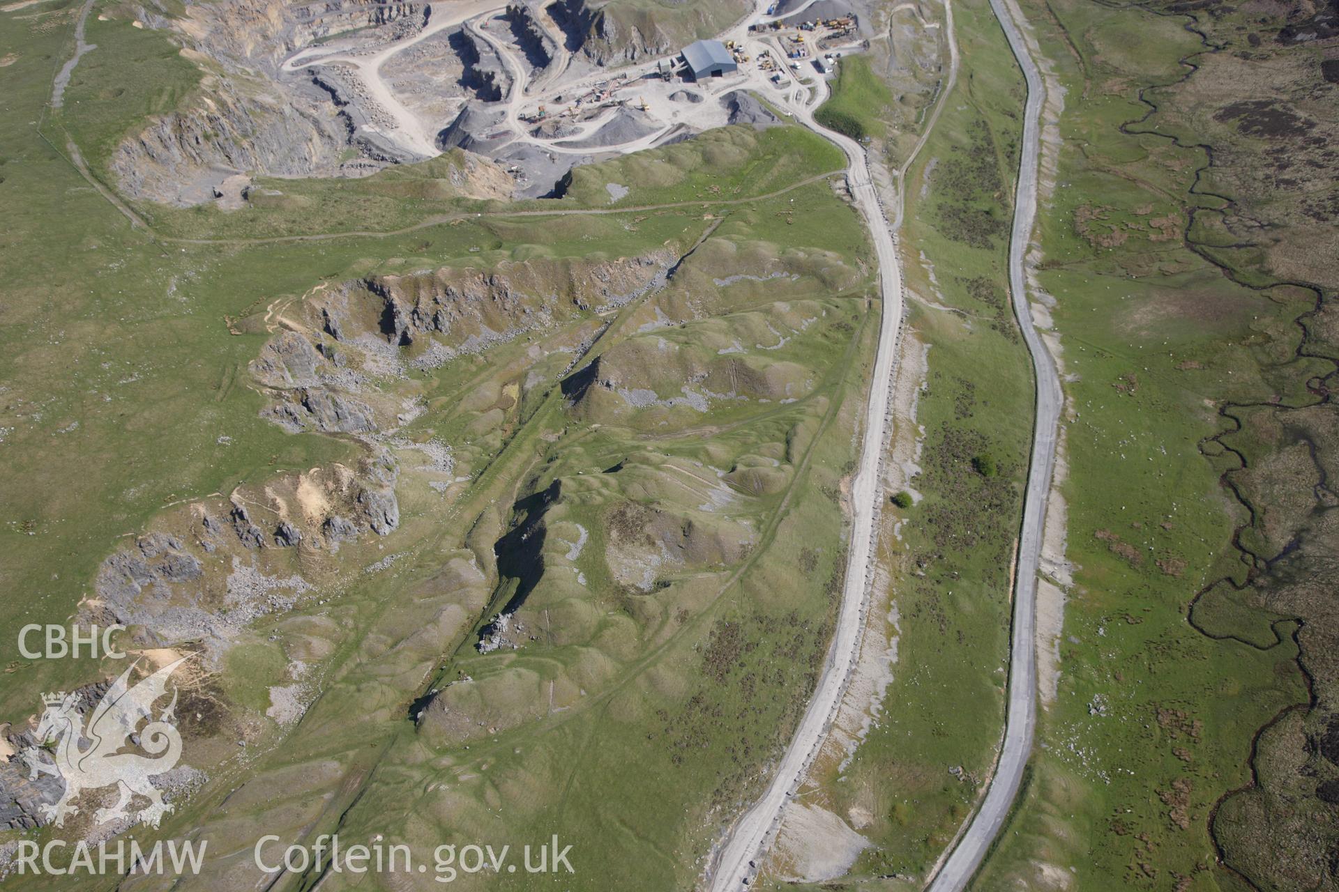 RCAHMW colour oblique photograph of Trefil Quarry. Taken by Toby Driver on 22/05/2012.