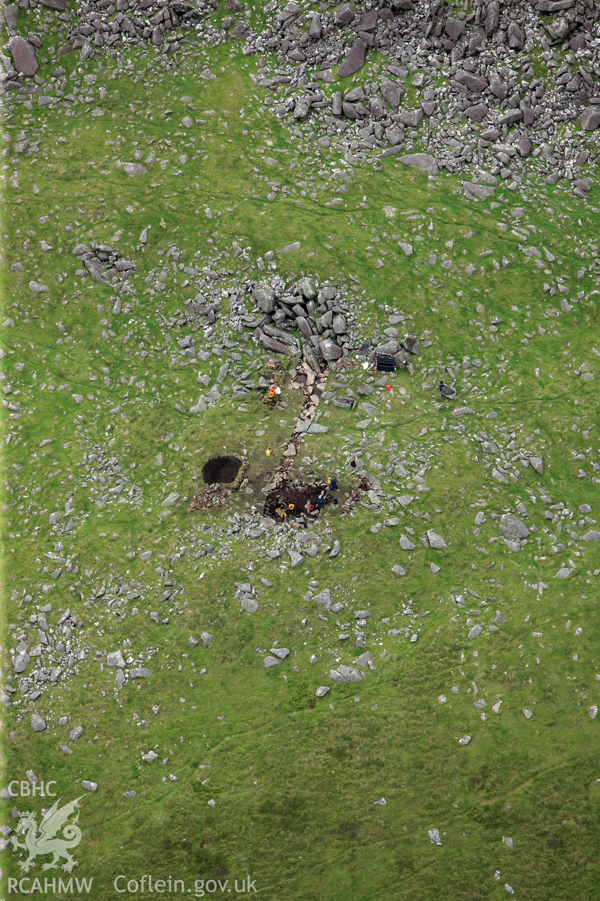 RCAHMW colour oblique photograph of Carn Menyn. Taken by Toby Driver on 05/07/2012.