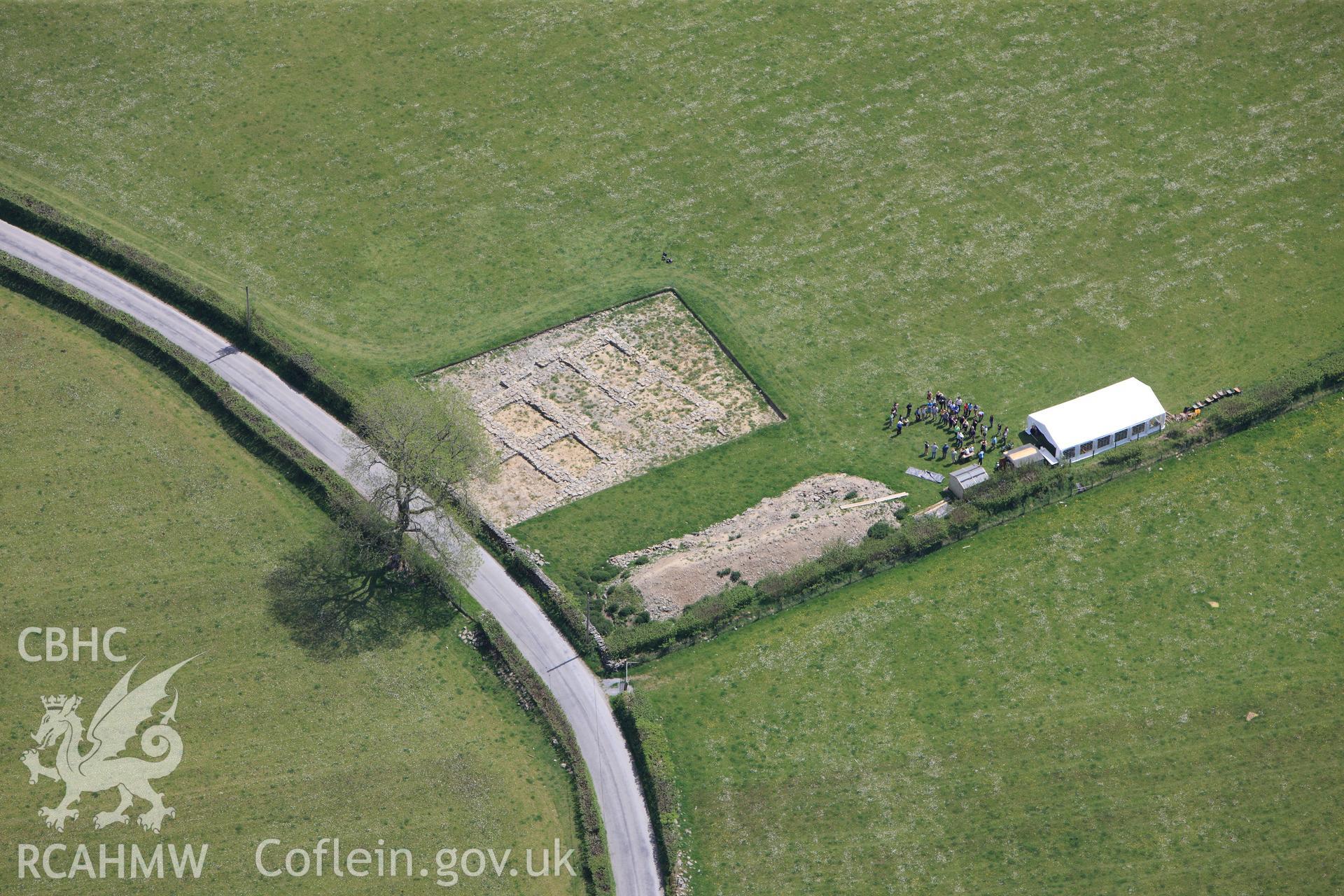 RCAHMW colour oblique photograph of Gatehouse, Strata Florida Precinct. Taken by Toby Driver on 28/05/2012.