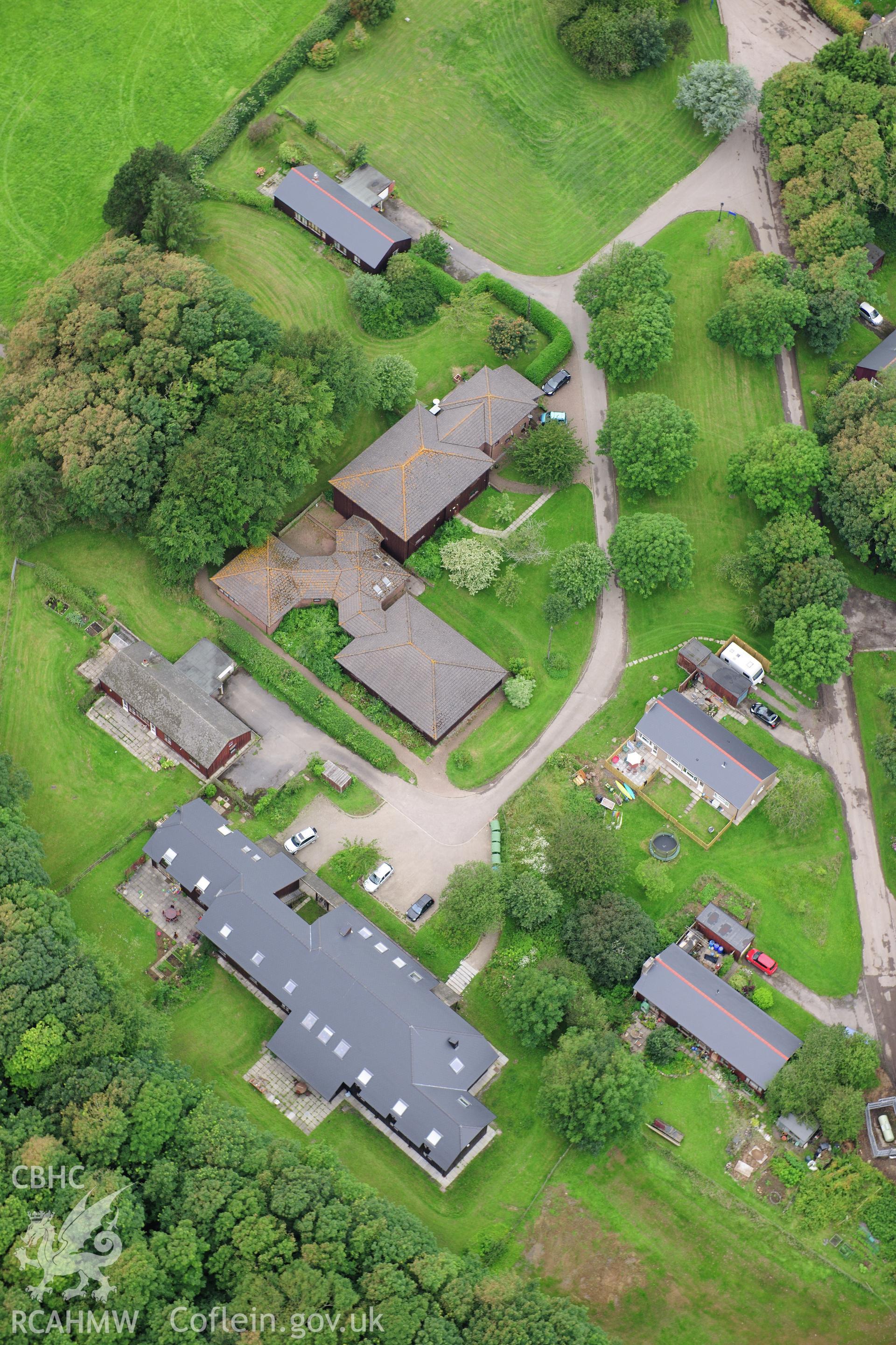 RCAHMW colour oblique photograph of St Donat's Castle. Taken by Toby Driver on 05/07/2012.