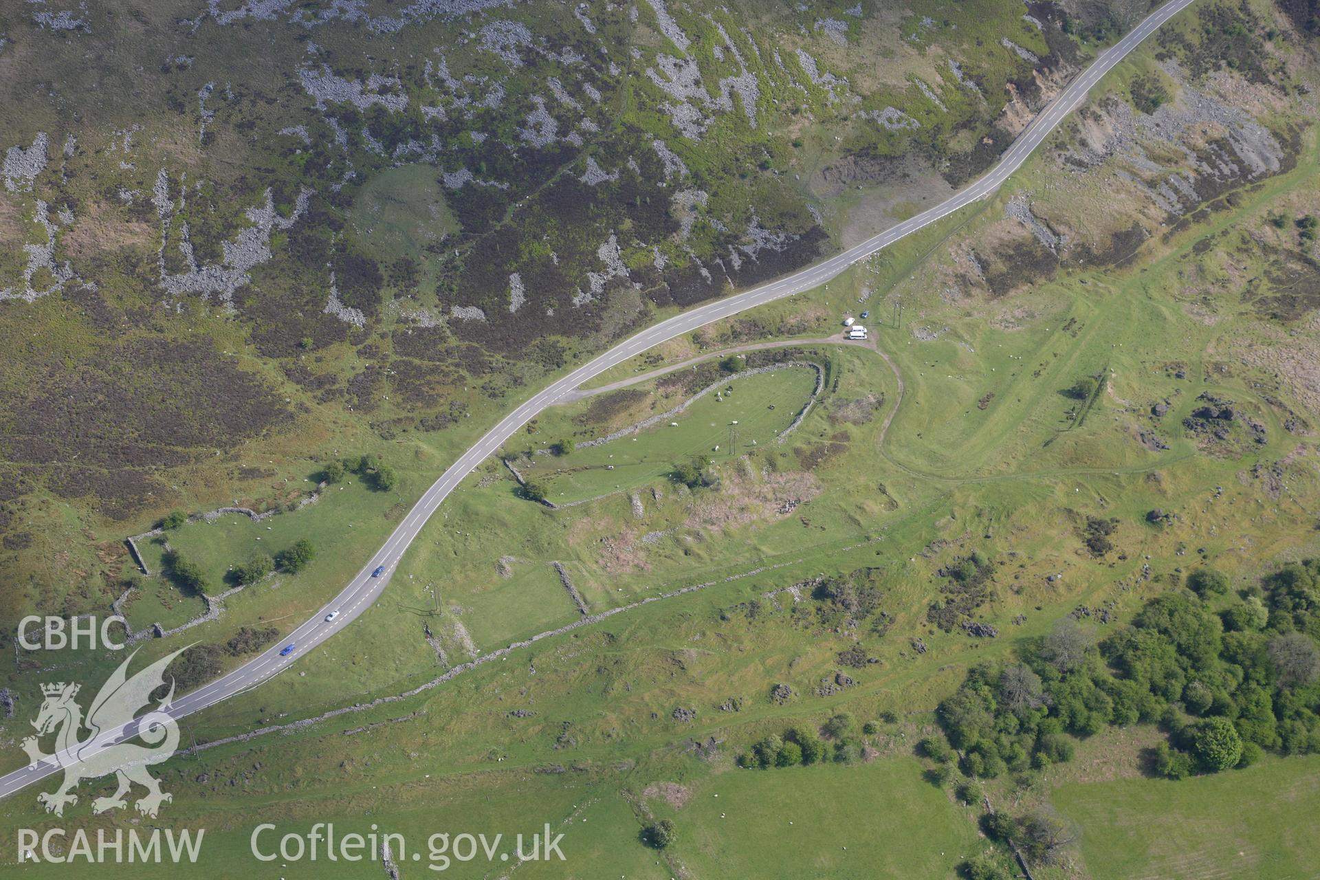 RCAHMW colour oblique photograph of Garnddyrys Forge. Taken by Toby Driver on 22/05/2012.