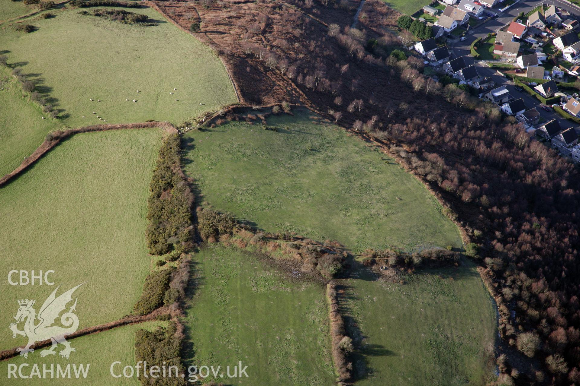 RCAHMW colour oblique photograph of Pen-Y-Gaer. Taken by Toby Driver on 02/02/2012.