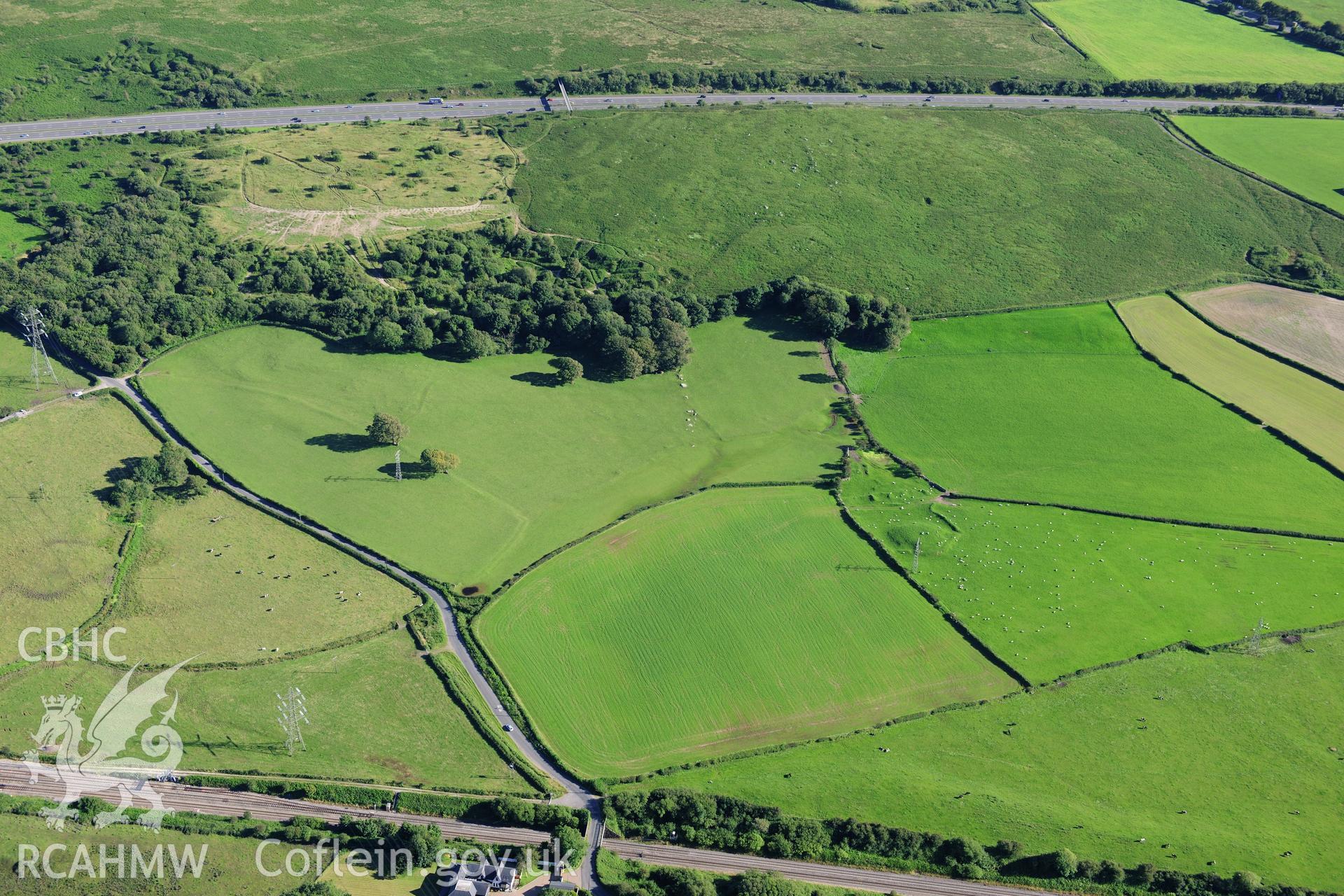 RCAHMW colour oblique photograph of Stormy Castle. Taken by Toby Driver on 24/07/2012.