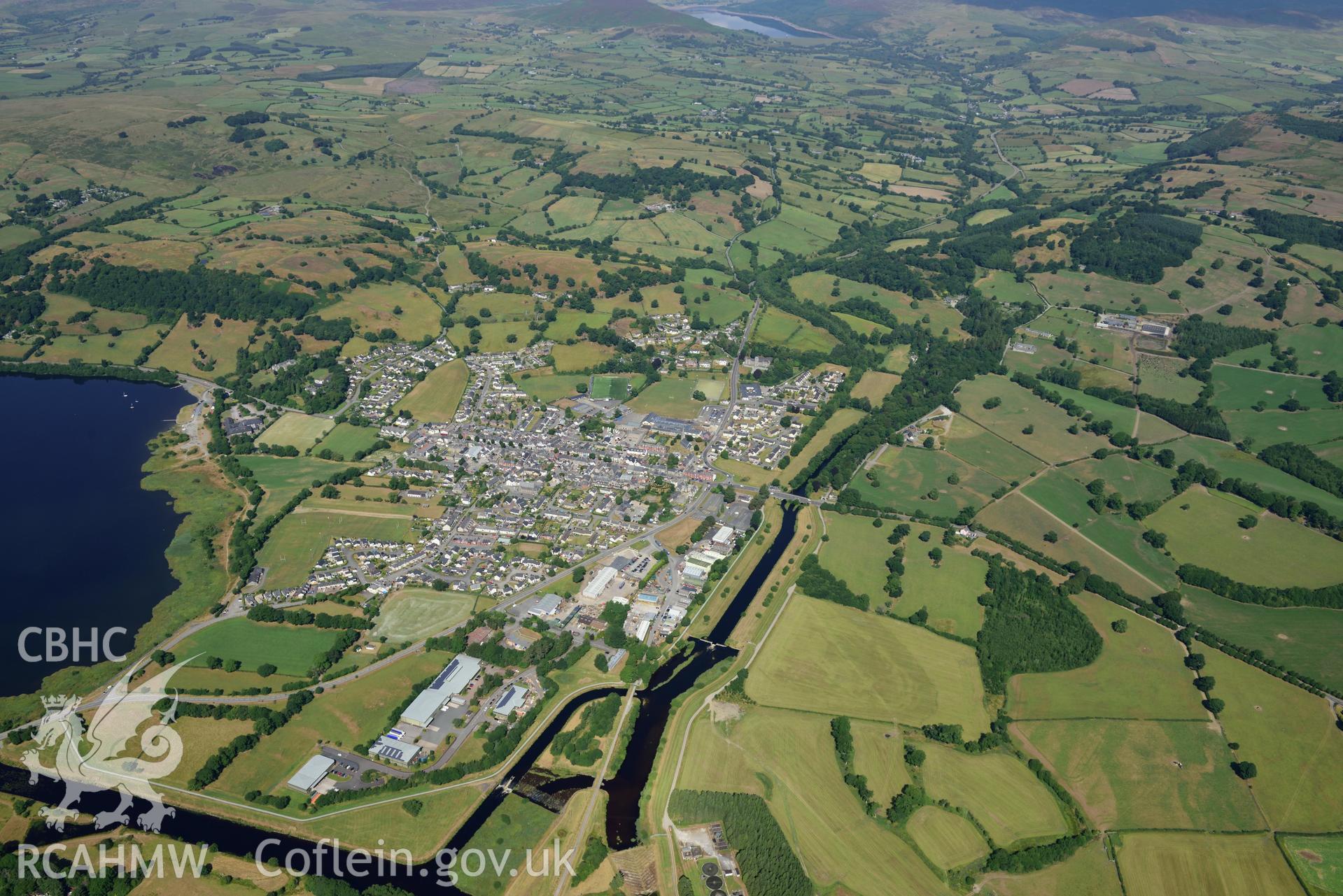 Royal Commission aerial photography of Bala town and environs taken on 19th July 2018 during the 2018 drought.