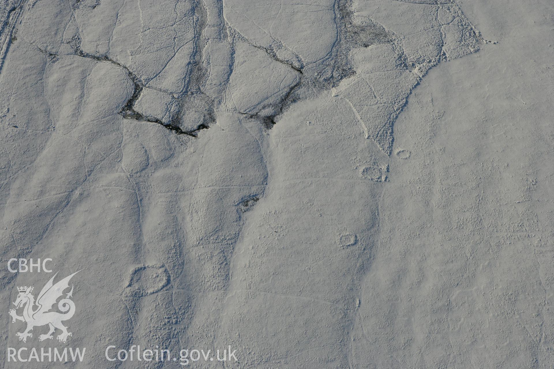 RCAHMW colour oblique photograph of Carn Ingli Common Hut Circles. Taken by Toby Driver on 01/12/2010.