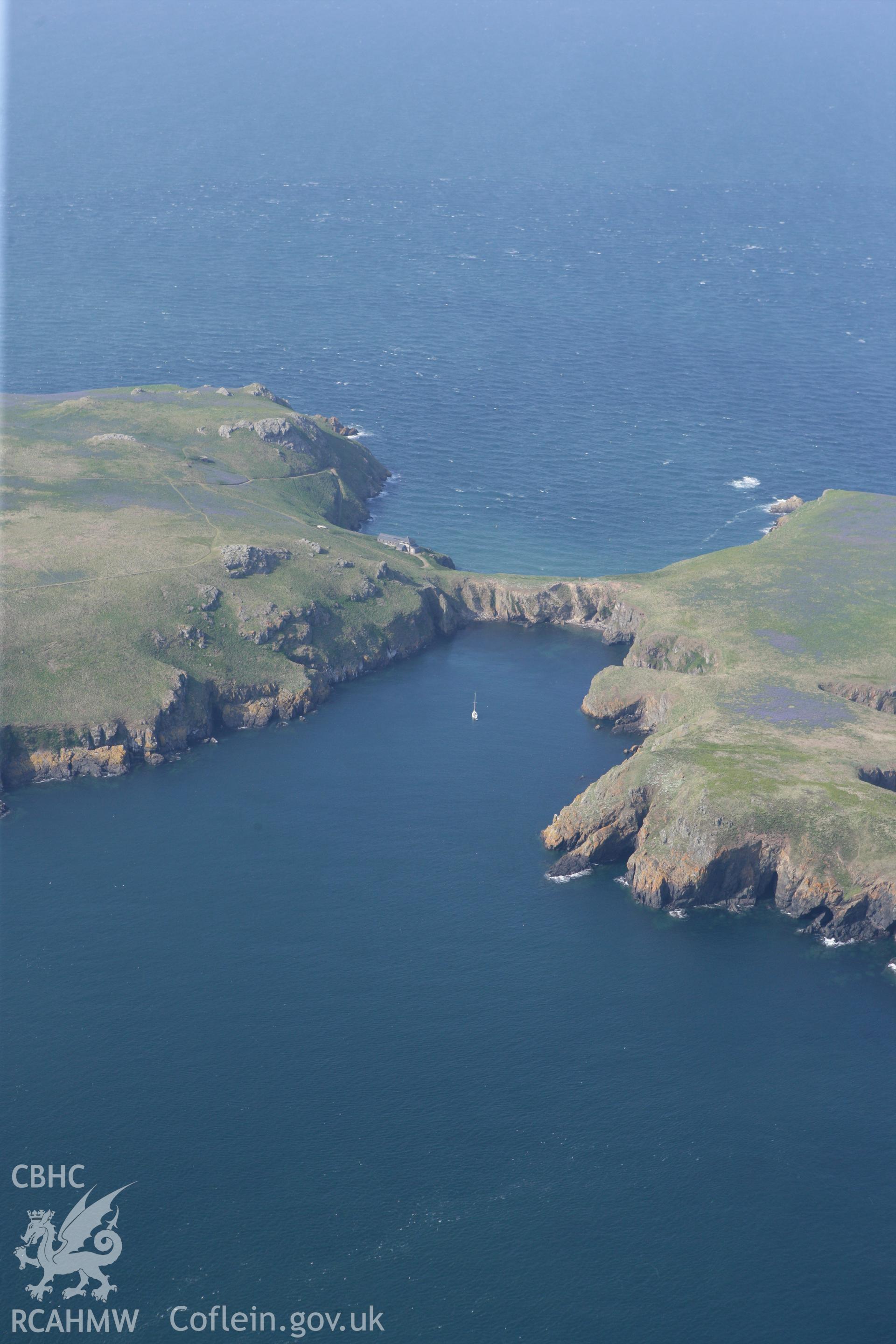 RCAHMW colour oblique photograph of Skomer Island, The Neck. Taken by Toby Driver on 25/05/2010.