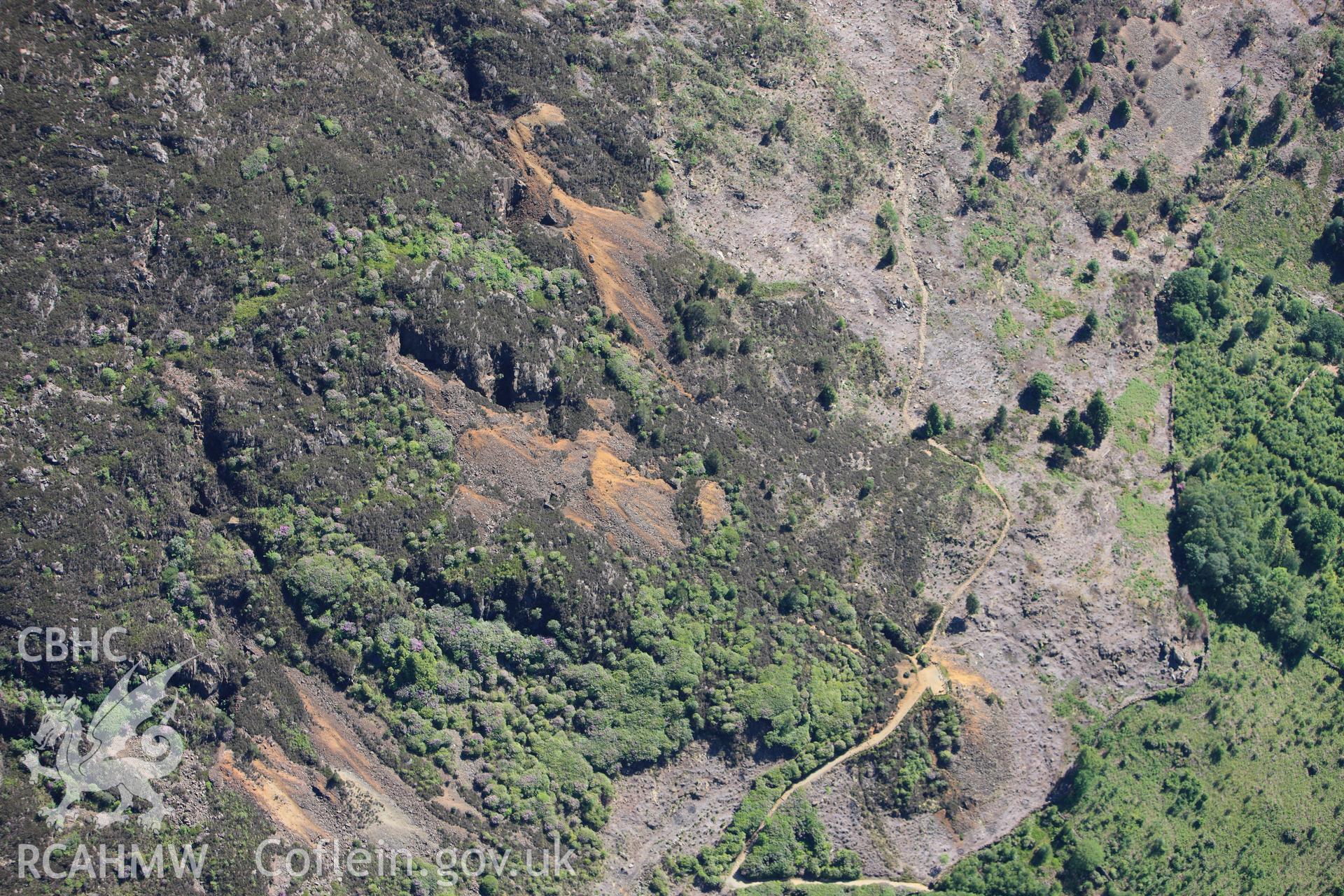 RCAHMW colour oblique photograph of Sygun Copper Mine, Beddgelert. Taken by Toby Driver on 16/06/2010.