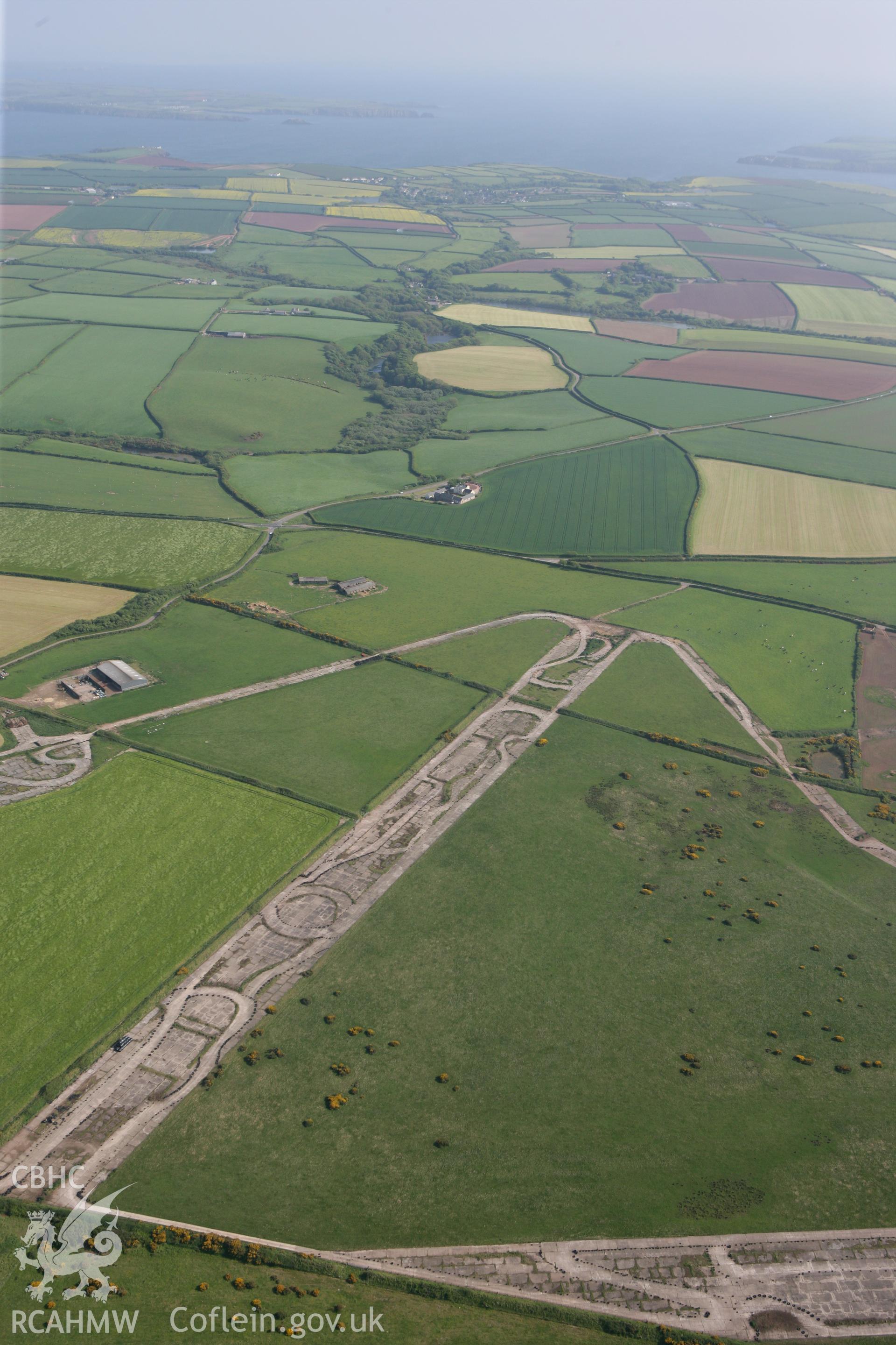 RCAHMW colour oblique photograph of Talbenny Aerodrome. Taken by Toby Driver on 25/05/2010.