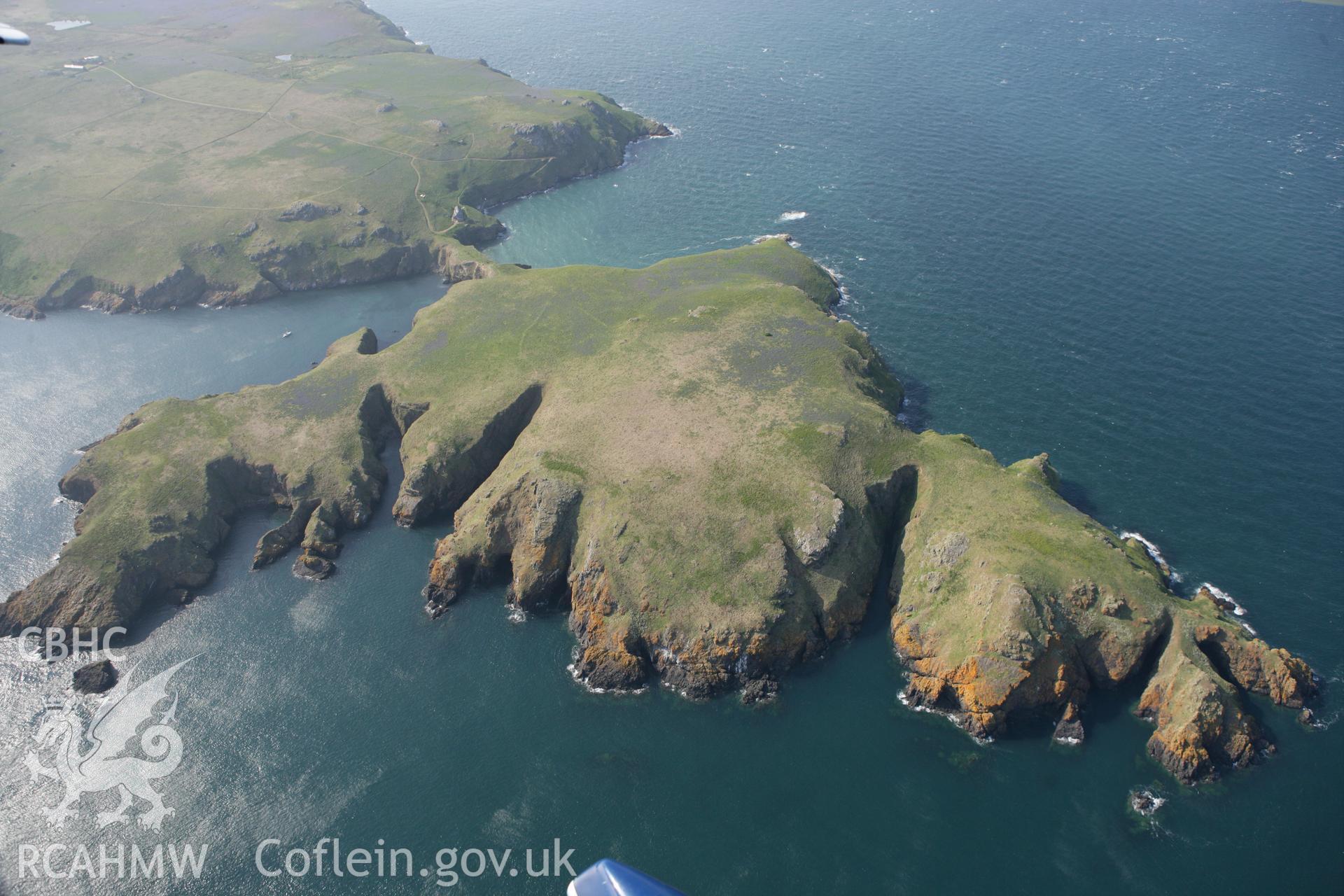 RCAHMW colour oblique photograph of Skomer Island, The Neck. Taken by Toby Driver on 25/05/2010.