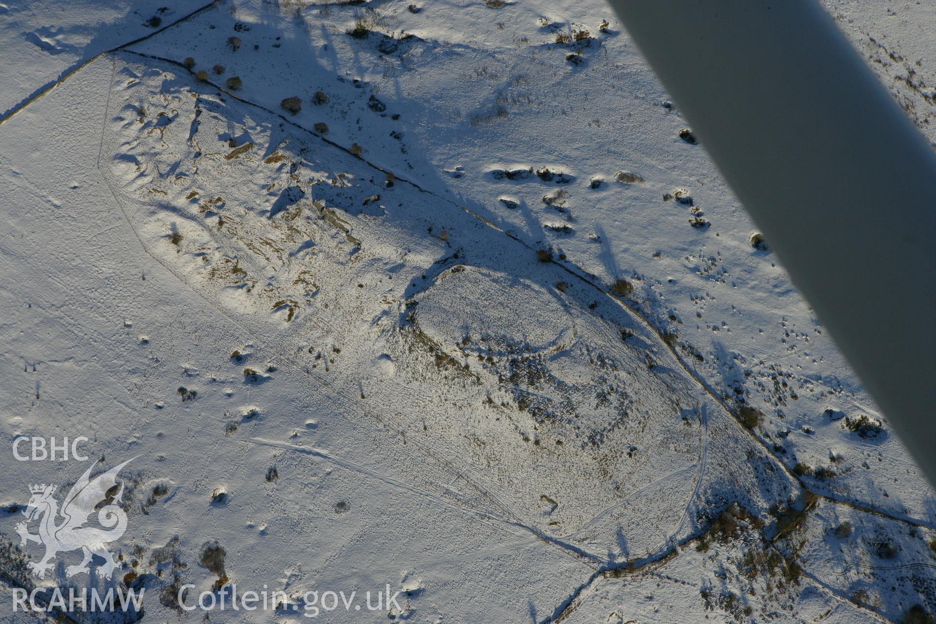 RCAHMW colour oblique photograph of Gelli Nedd hillfort. Taken by Toby Driver on 08/12/2010.