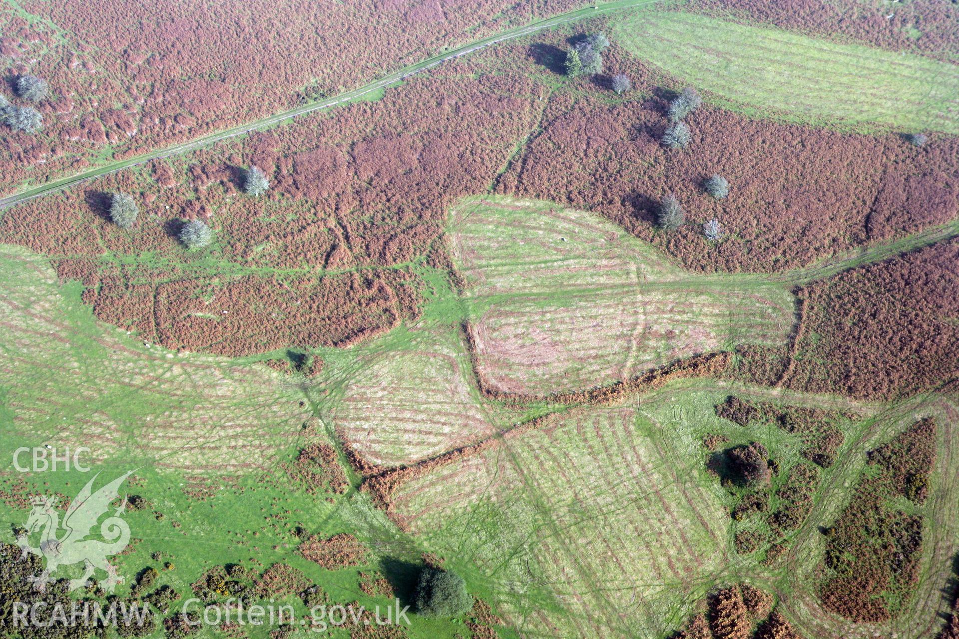 RCAHMW colour oblique photograph of Pentre Jack Settlement. Taken by Toby Driver on 13/10/2010.