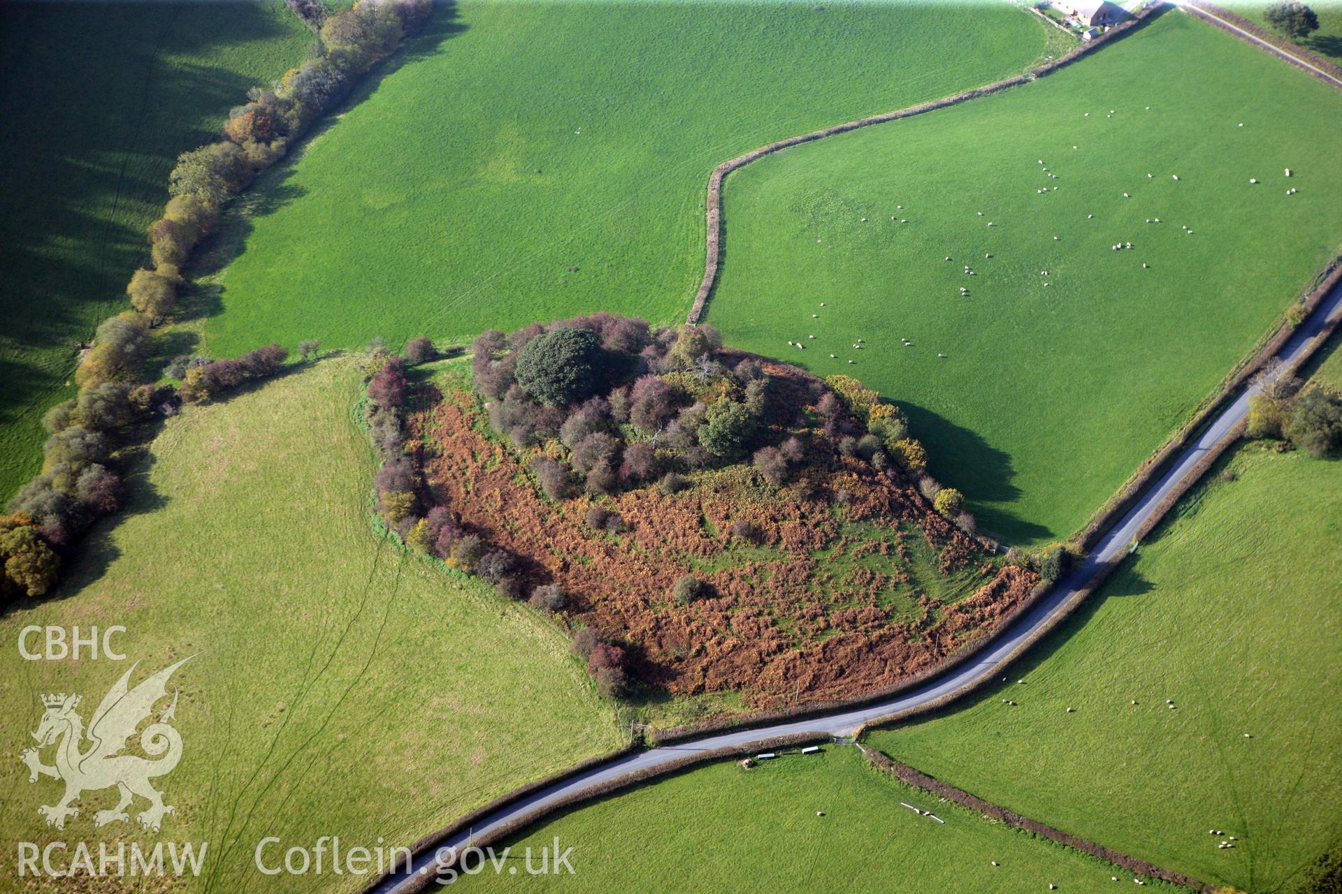 RCAHMW colour oblique photograph of Penarth Mount. Taken by Toby Driver on 13/10/2010.