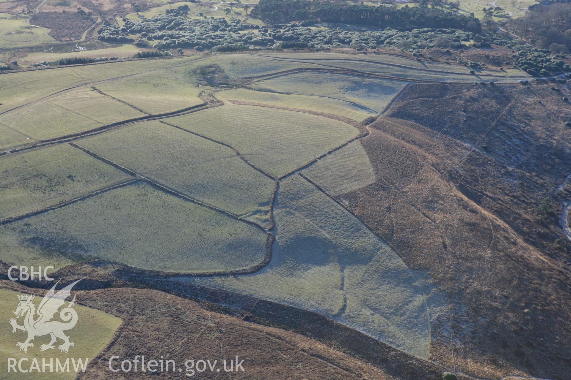 RCAHMW colour oblique photograph of Margam deserted rural settlement earthworks. Taken by Toby Driver on 08/12/2010.